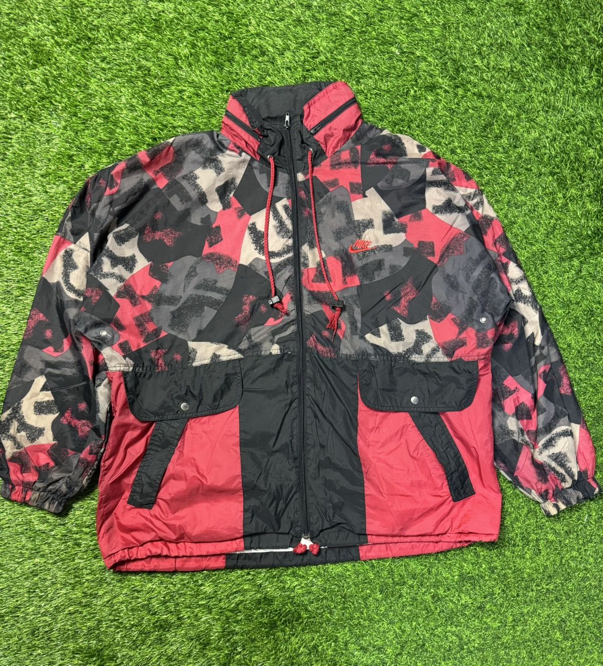 Nike × Vintage vintage NIKE big logo - windbreaker jacket Size US L / EU 52-54 / 3 - 6 Thumbnail
