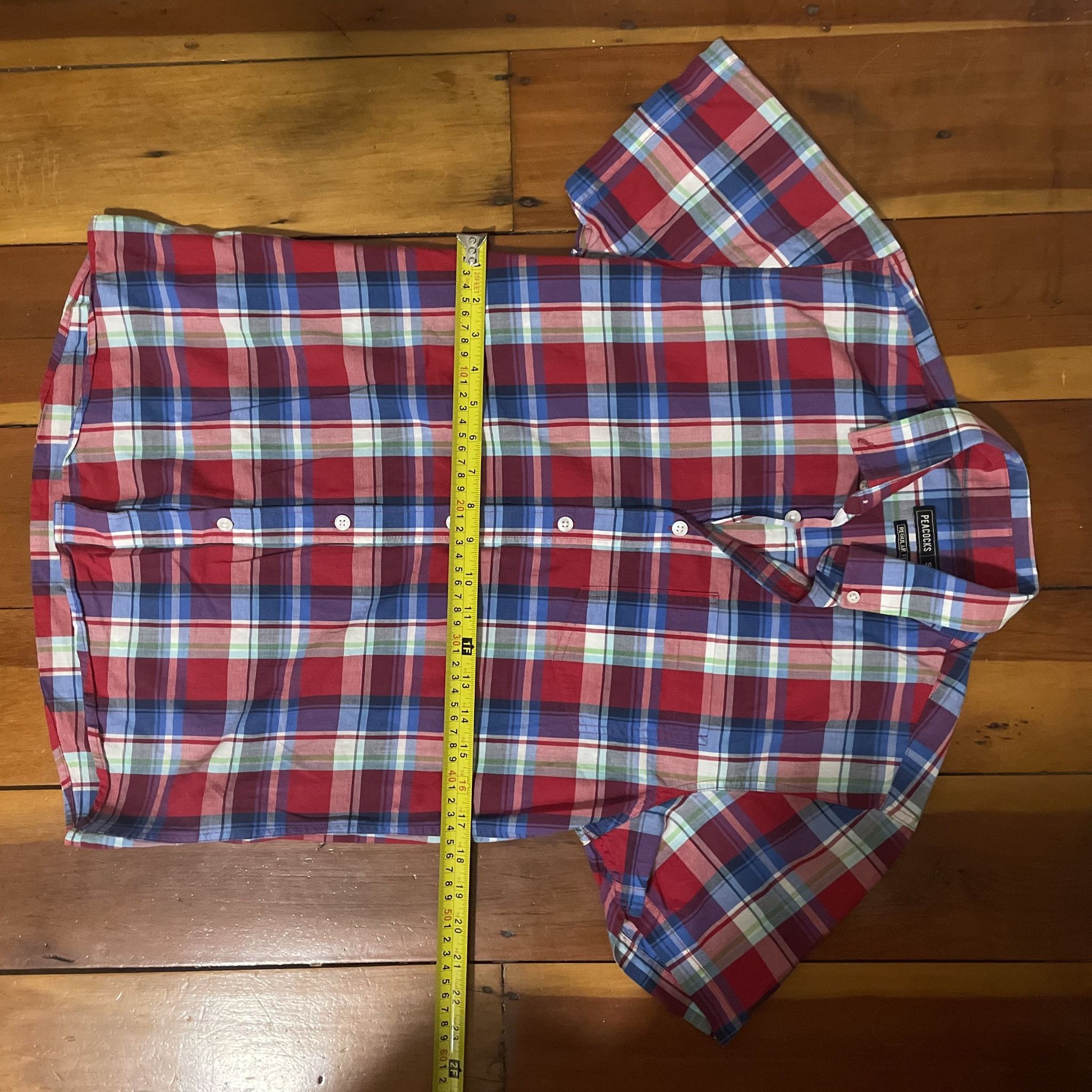 Other Peacocks Men's Short Sleeve Plaid Button-Down Shirt Size US S / EU 44-46 / 1 - 6 Thumbnail