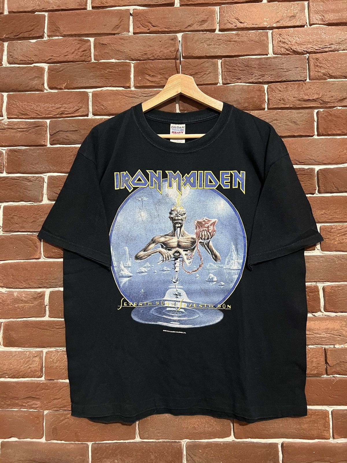 Band Tees Vintage 2003 Iron Maiden Seventh Son Band Metal Tshirt Y2K Size US L / EU 52-54 / 3 - 1 Thumbnail