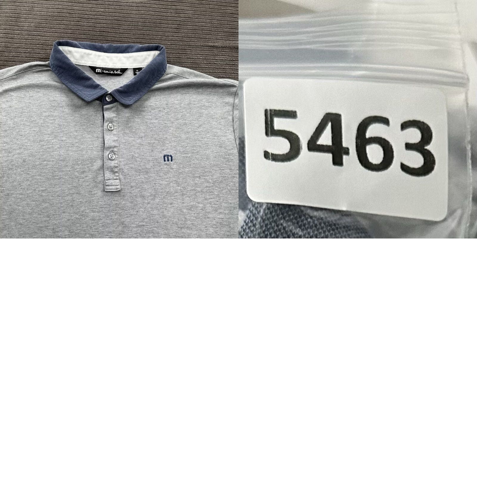 TravisMathew Travis Mathew Polo Shirt Men XL Gray Blue Golf Preppy Casual Short Sleeve Pullover Collared Shirt 29in Multicolor Logo Embroidered Golfing Outdoors Size US XL / EU 56 / 4 - 8 Thumbnail