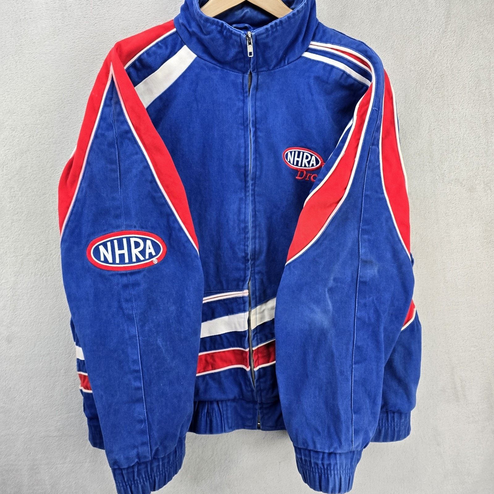 NASCAR VTG NHRA Winston Drag Racing Jacket Mens Large Nascar 90s Size US L / EU 52-54 / 3 - 4 Thumbnail