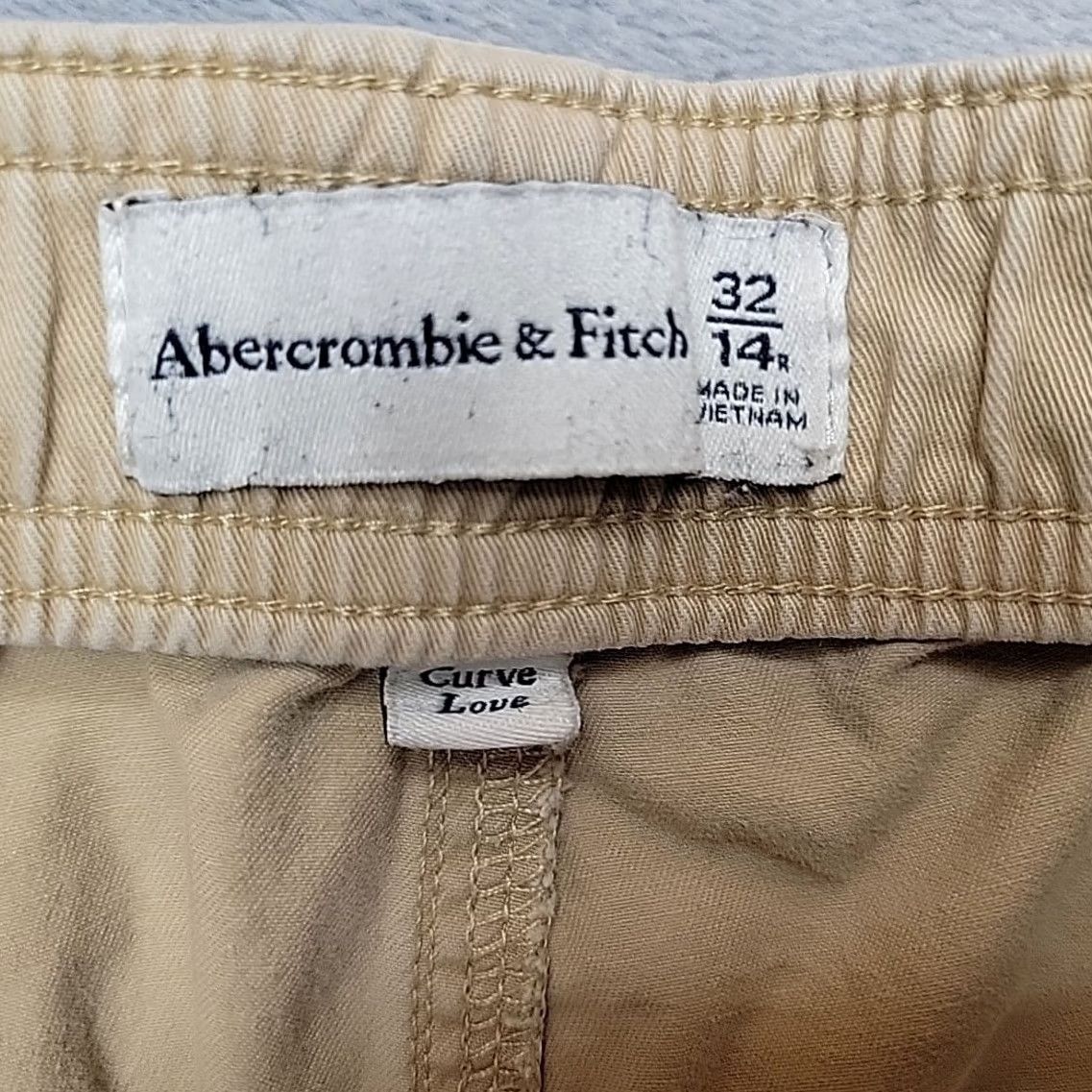 Abercrombie & Fitch Abercrombie & Fitch Cargo Pants Womens 14 Reg Tan Curve Love Loose Baggy Y2K Retro Beige Cotton Pockets Casual Mens Womens Girls Size 36" / US 14 / IT 50 - 4 Thumbnail