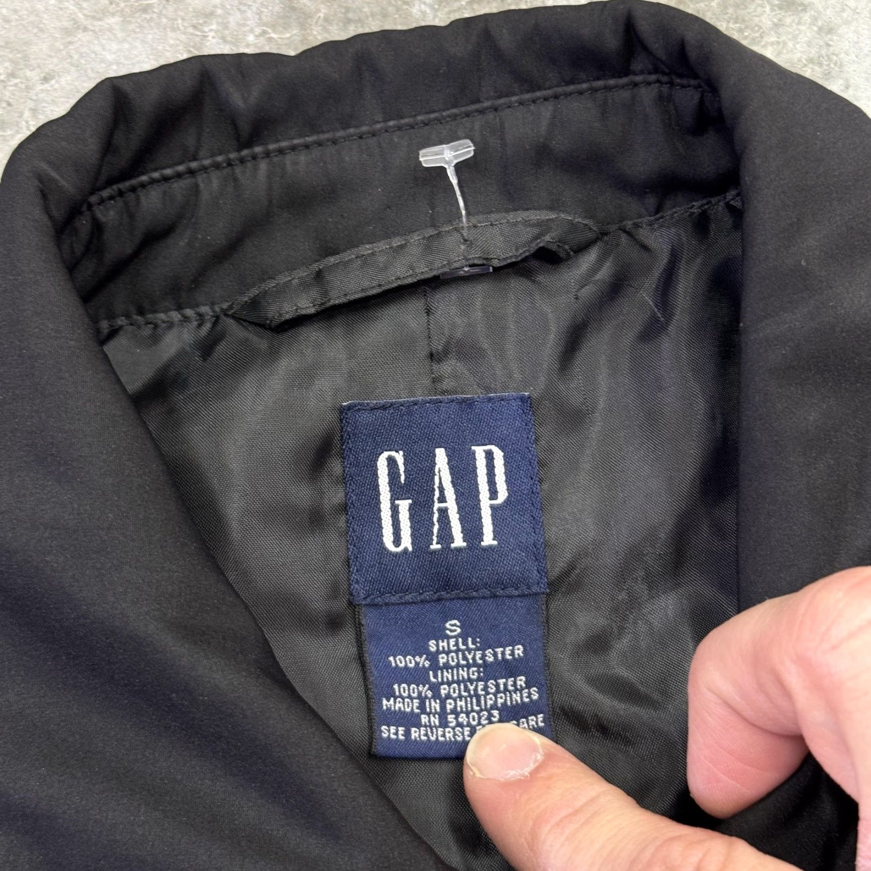 Gap Gap Coat Women S Black Double Breasted Trench Polyester Jacket Size S / US 4 / IT 40 - 4 Thumbnail