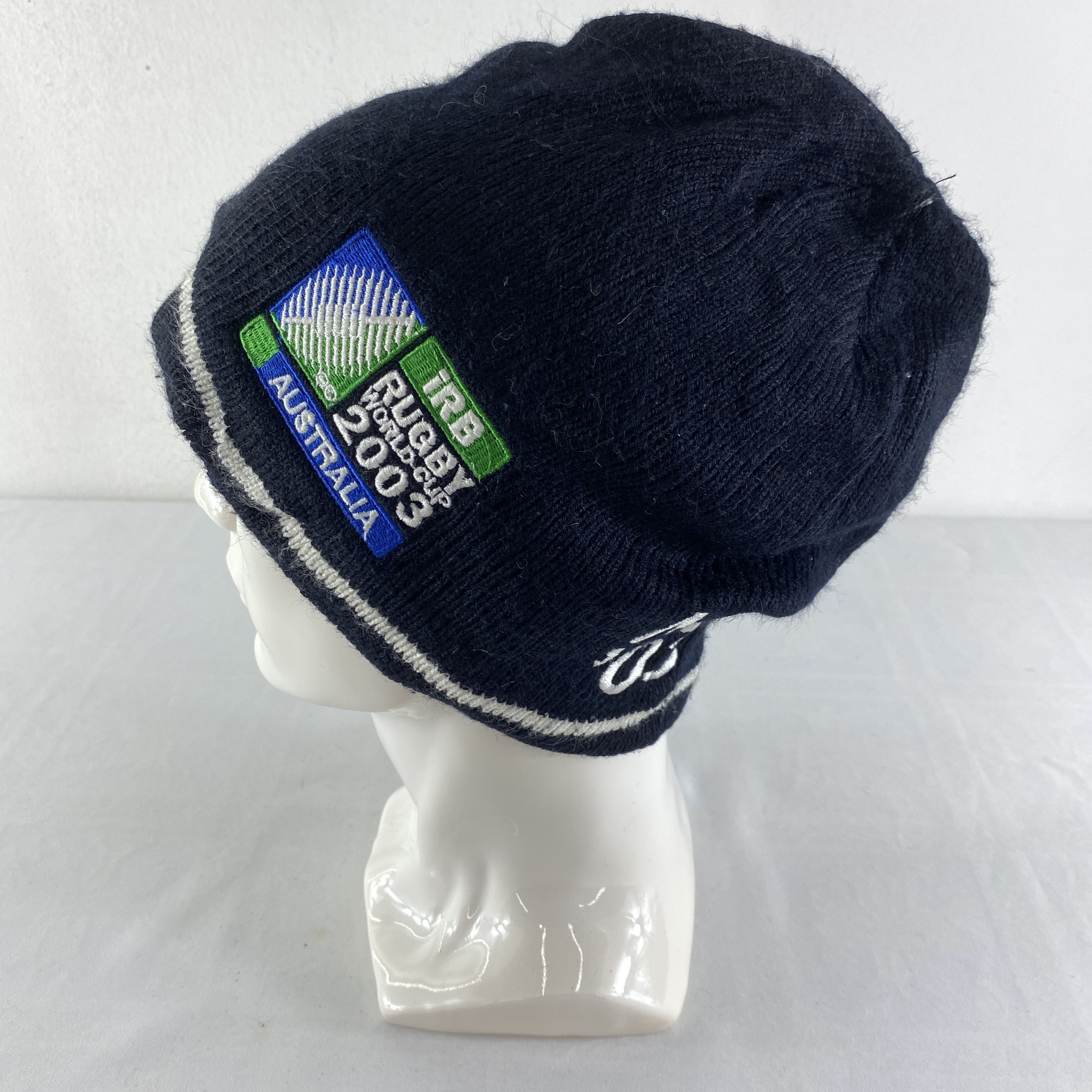 Vintage Vintage Rugby World Cup 2003 Snow Cap Hat Beanie -BN655 Size ONE SIZE - 1 Thumbnail