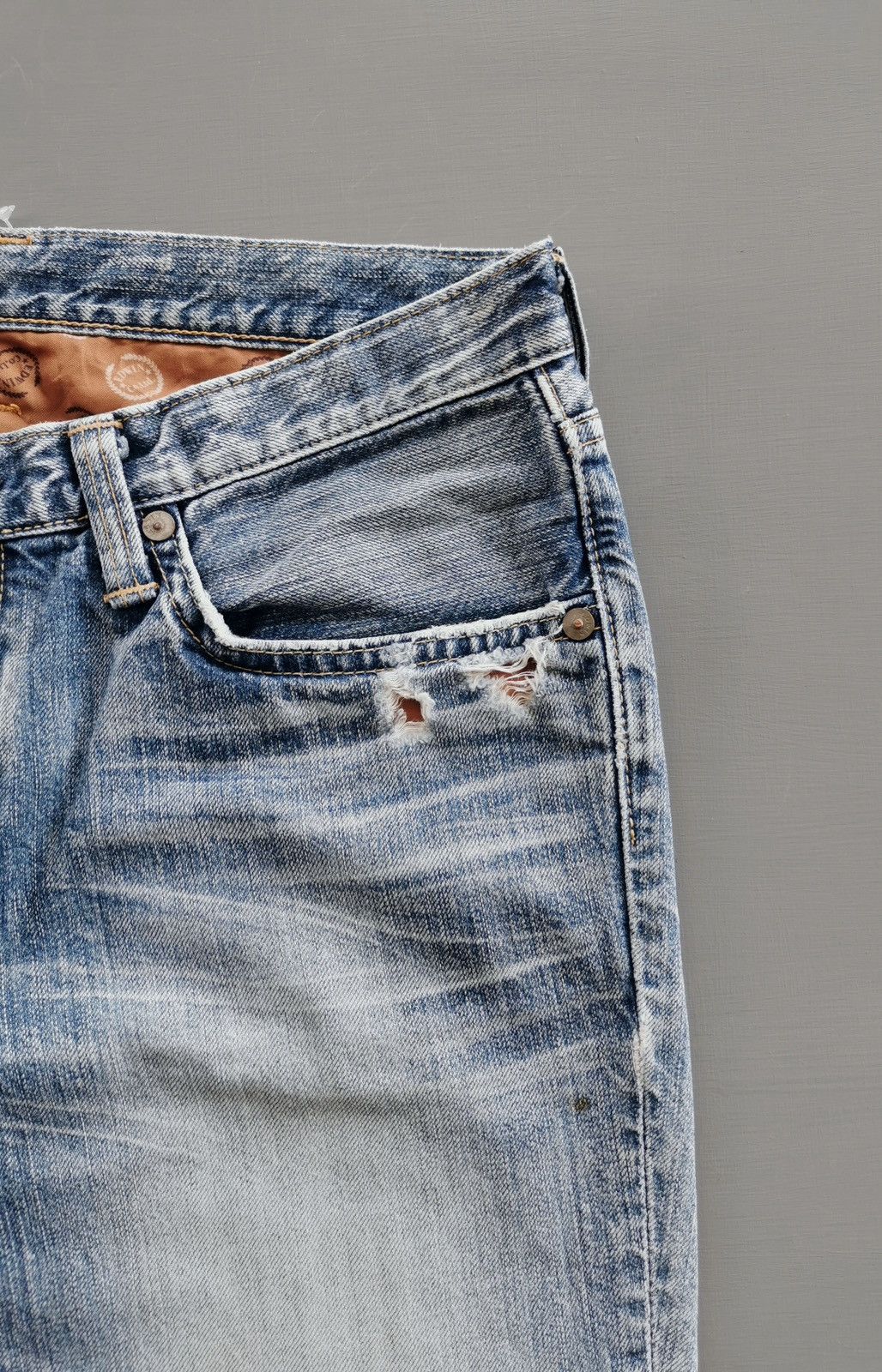 Edwin Vintage Edwin 503 Distressed Women Jeans Size 32" / US 10 / IT 46 - 4 Thumbnail