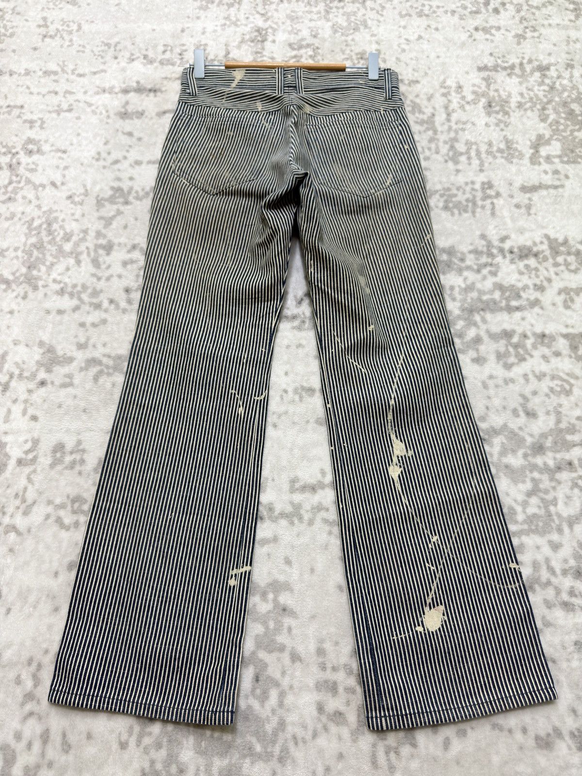 Nicole Club Monsieur Nicole Hickory Flare Paint Splash Workwear Pants Size US 28 / EU 44 - 2 Thumbnail
