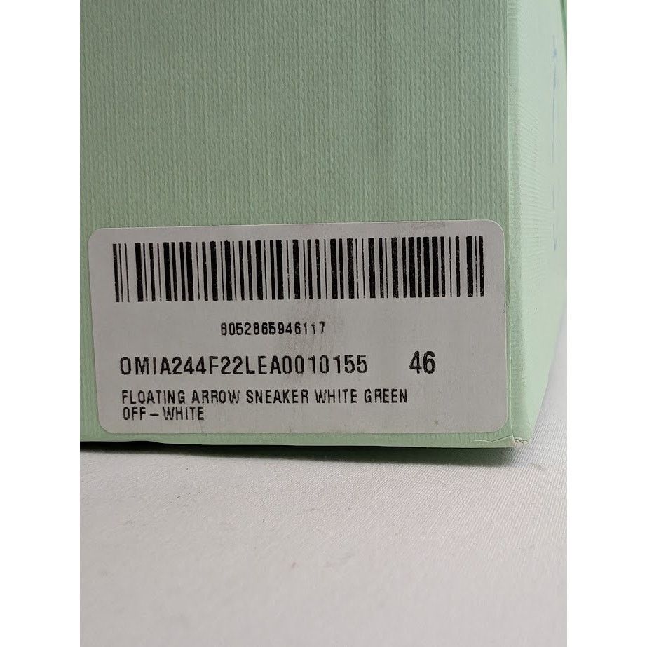 Off-White o1rshd1 Floating Arrow Sneakers in White / Green Size US 13 / EU 46 - 20 Thumbnail