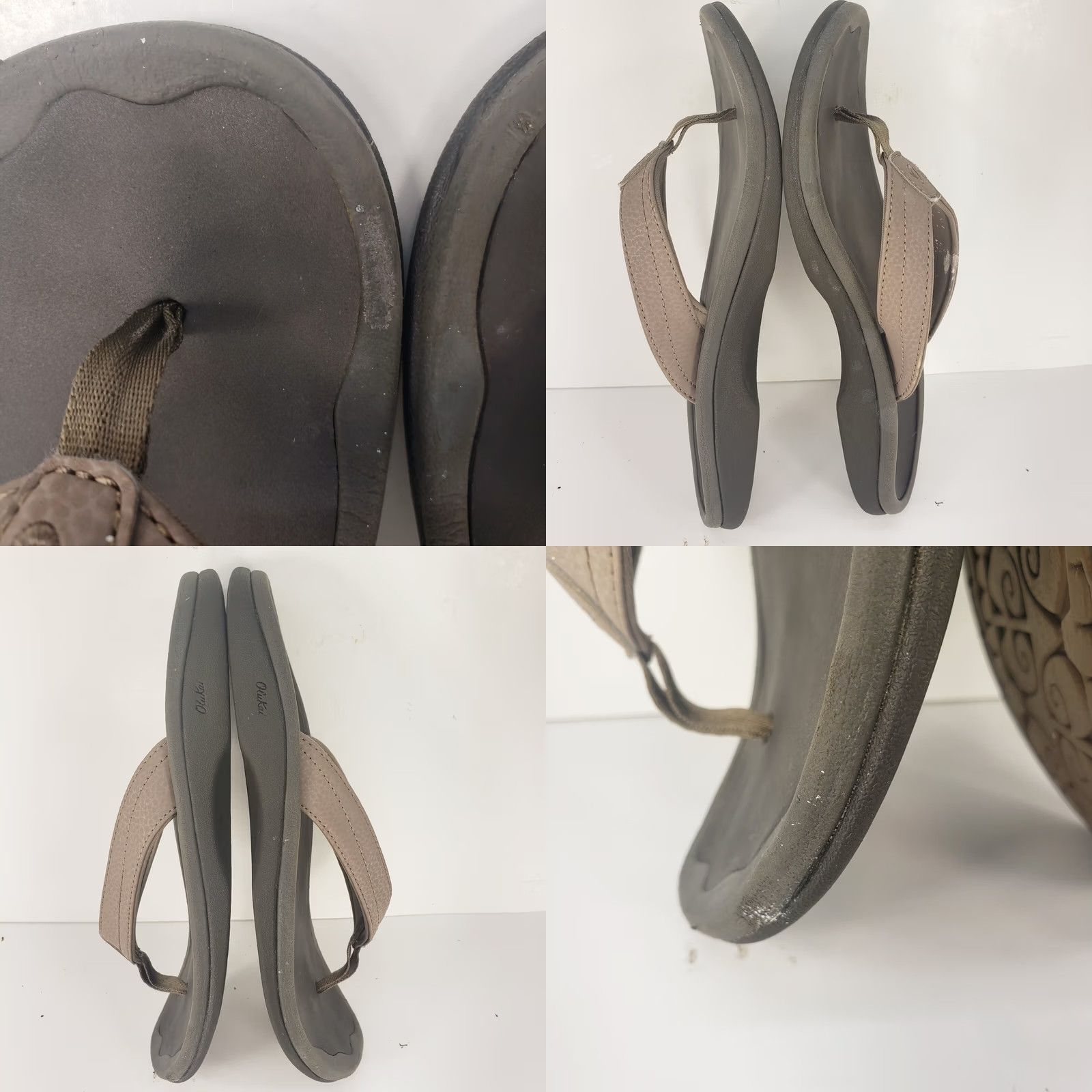 Olukai OLUKAI Ohana Women's Sandal Slip On Taupe 7 US 37 EU Cushy Comfort Footbed Size US 7 / IT 37 - 8 Thumbnail