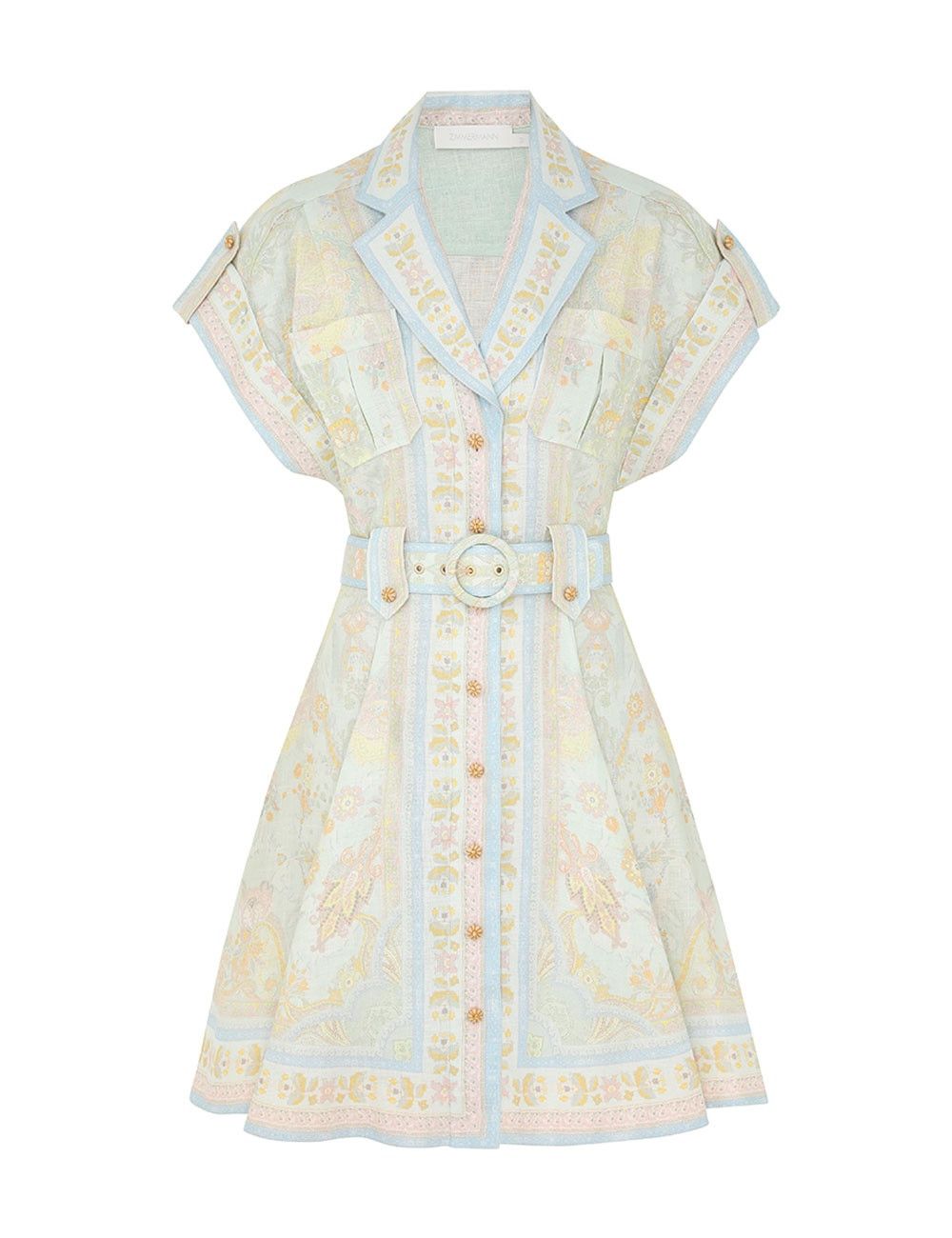 oc11z1025 Acacia Mini Shirt Dress in Multicolor