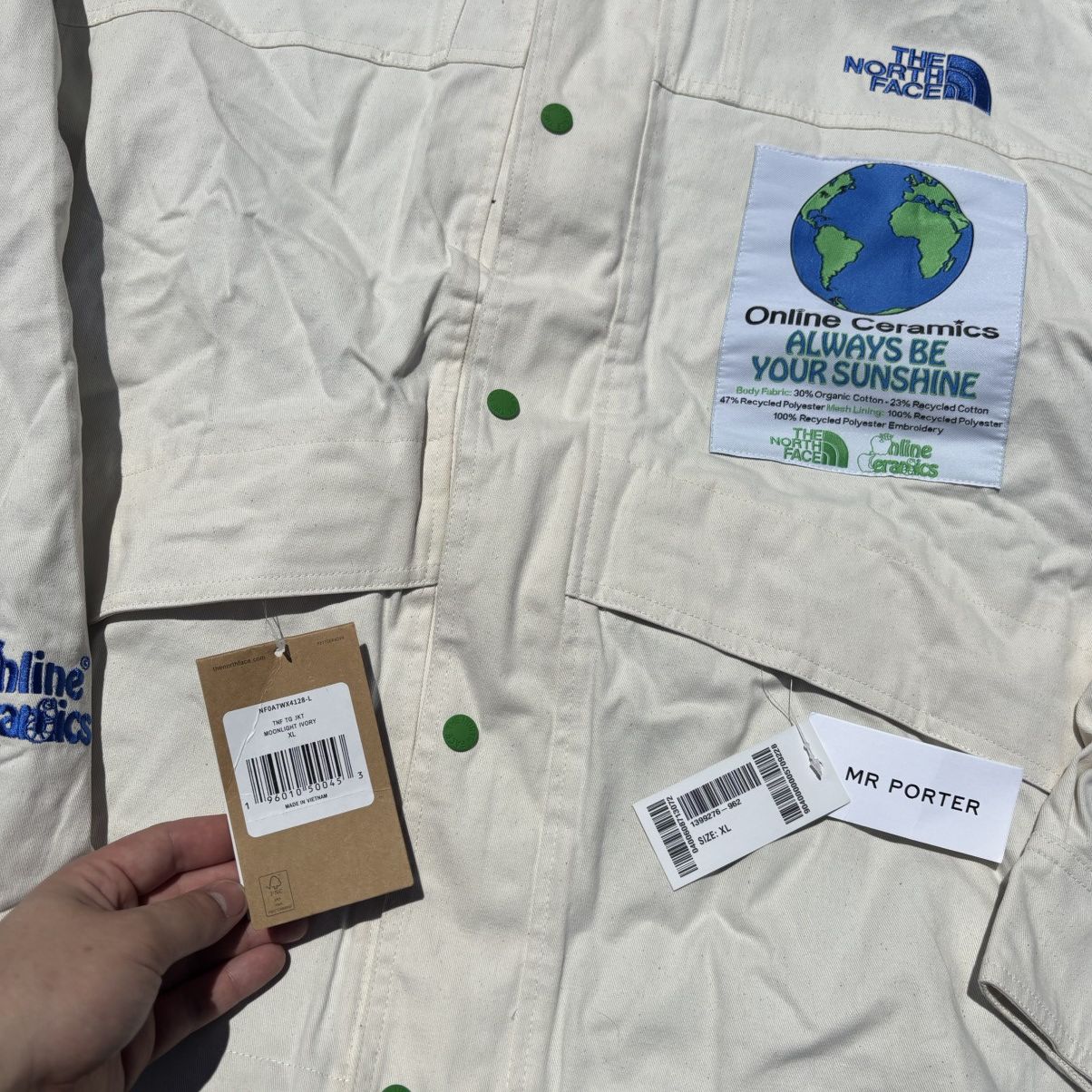 Online Ceramics × The North Face RARE W/ TAGS Online Ceramics x North Face Jacket White Size US XL / EU 56 / 4 - 2 Thumbnail
