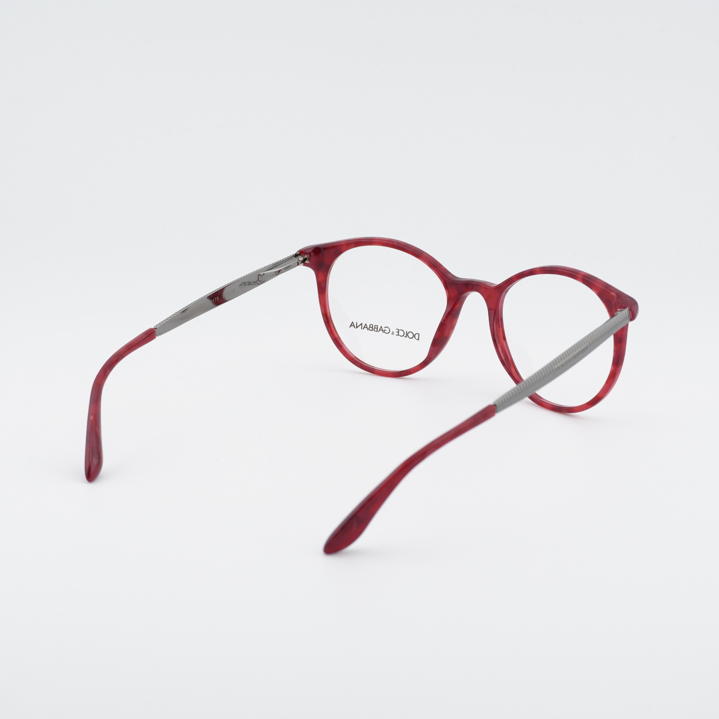 Dolce & Gabbana Dolce & Gabbana DG3292 3175 Eyeglasses Round 50mm Cherry Size ONE SIZE - 4 Thumbnail