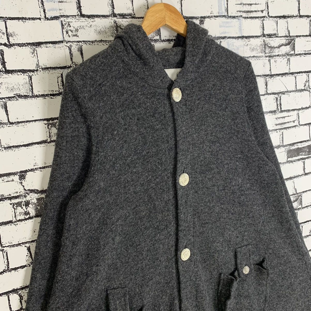 Sunao Kuwahara Wool Cloak Cape Size M / US 6-8 / IT 42-44 - 4 Thumbnail