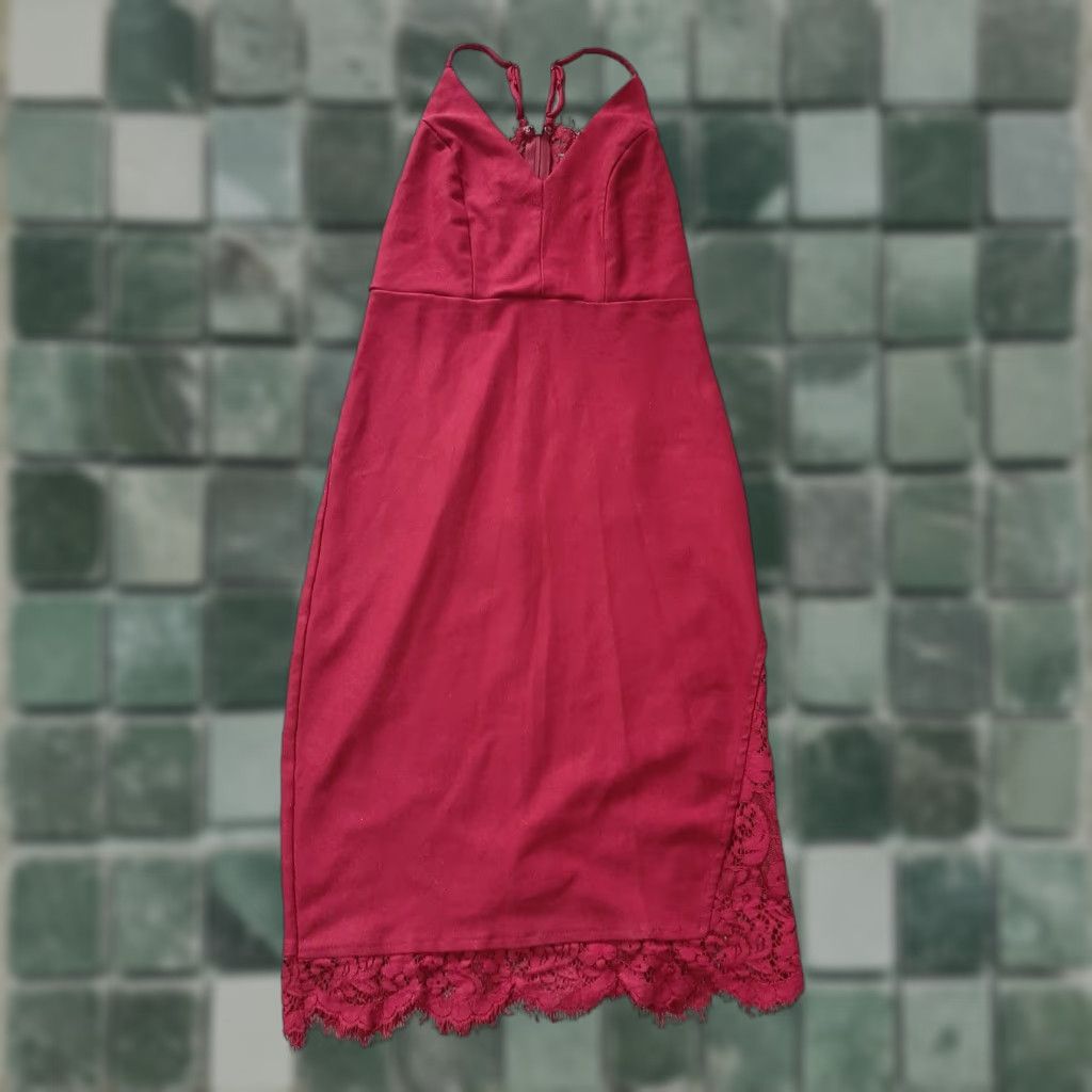 Lulus Lulus Dress Womens XS Red Sleeveless Knee Length A-Line Dress Size XS / US 0-2 / IT 36-38 - 1 Thumbnail