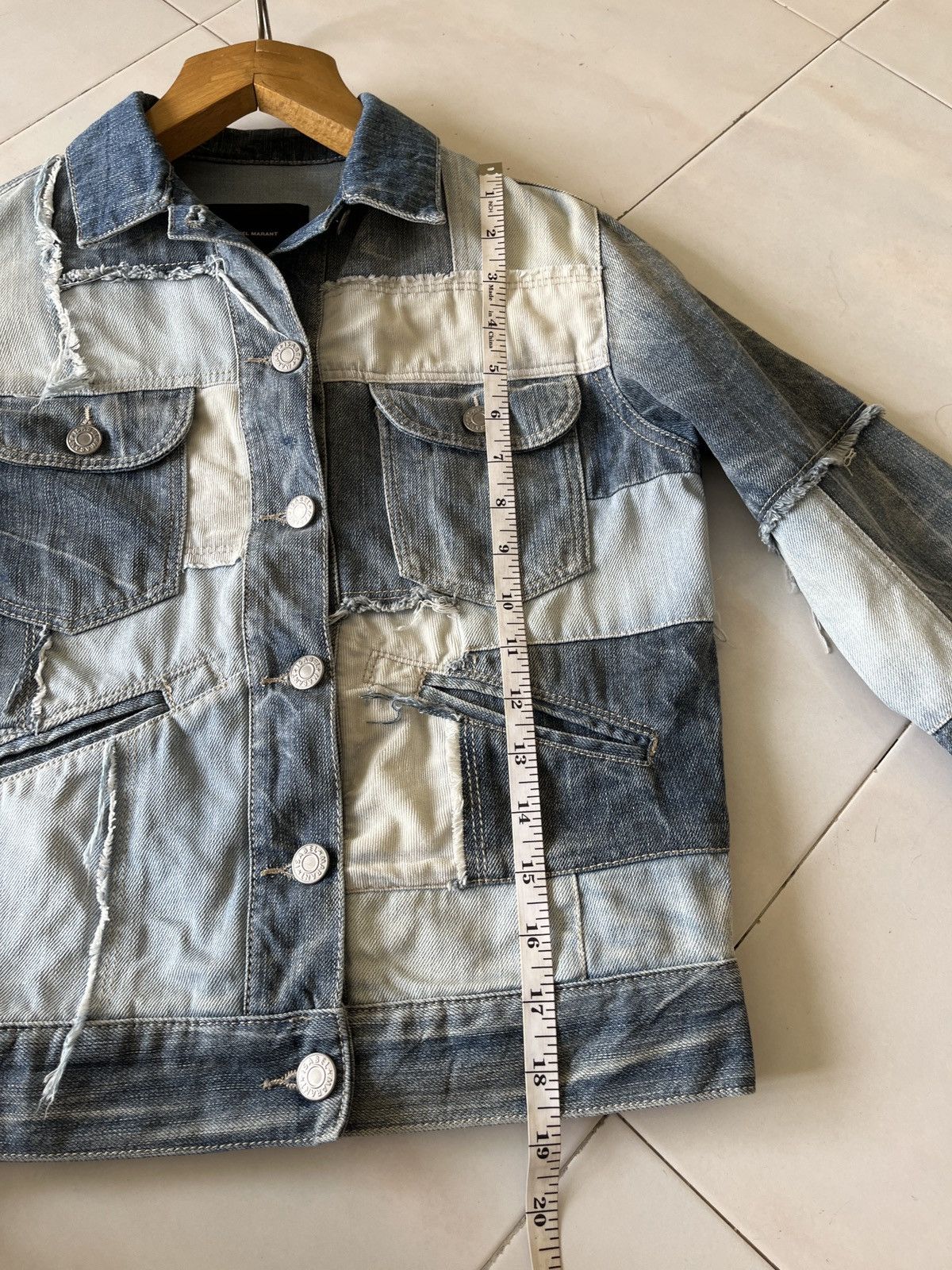 Isabel Marant Isabel Marant Patchwork Denim Jacket Size S / US 4 / IT 40 - 14 Thumbnail