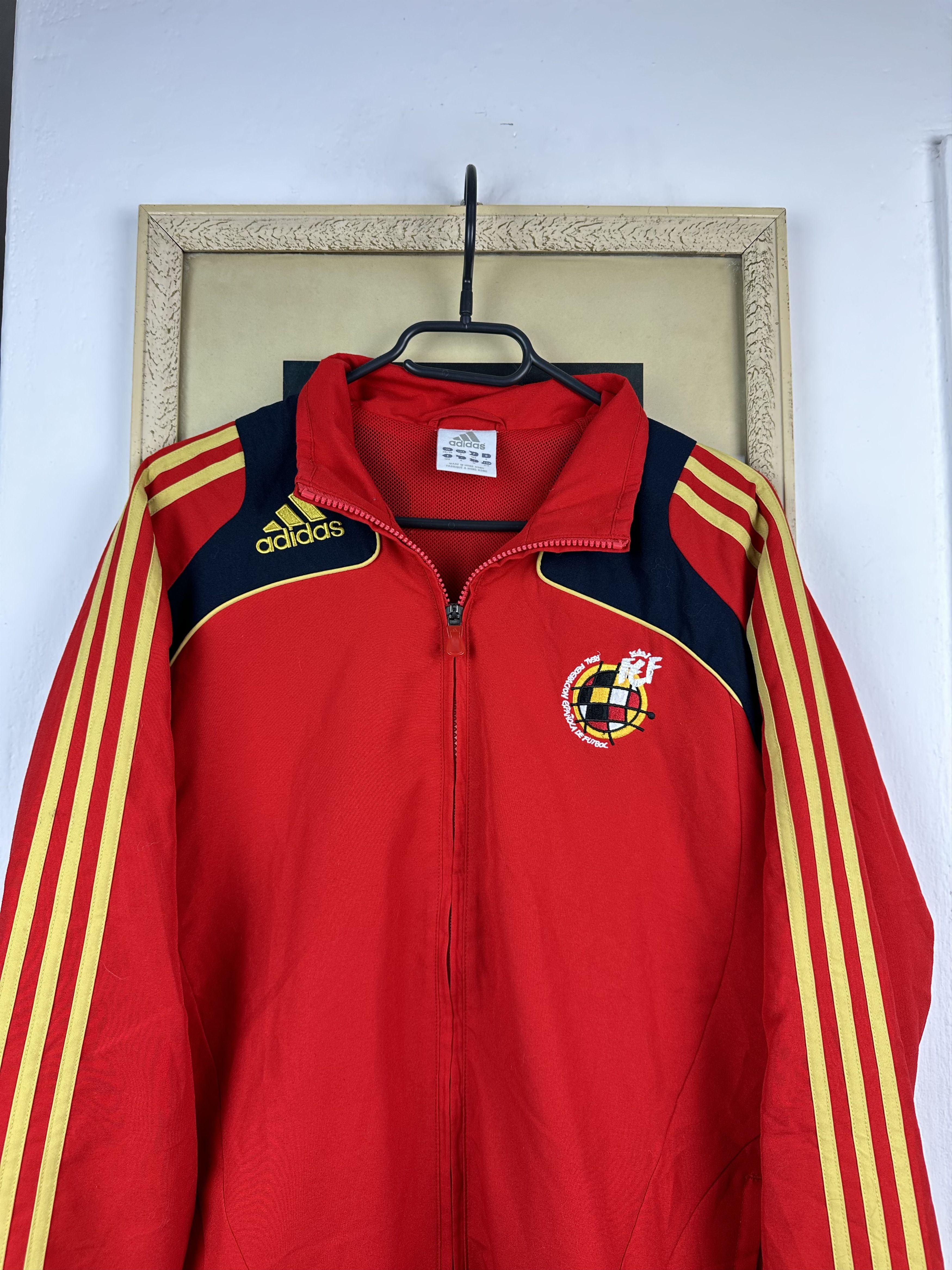Adidas × Vintage Vintage Adidas Spain Football Jacket Soccer Track Top Rare Size US S / EU 44-46 / 1 - 2 Thumbnail