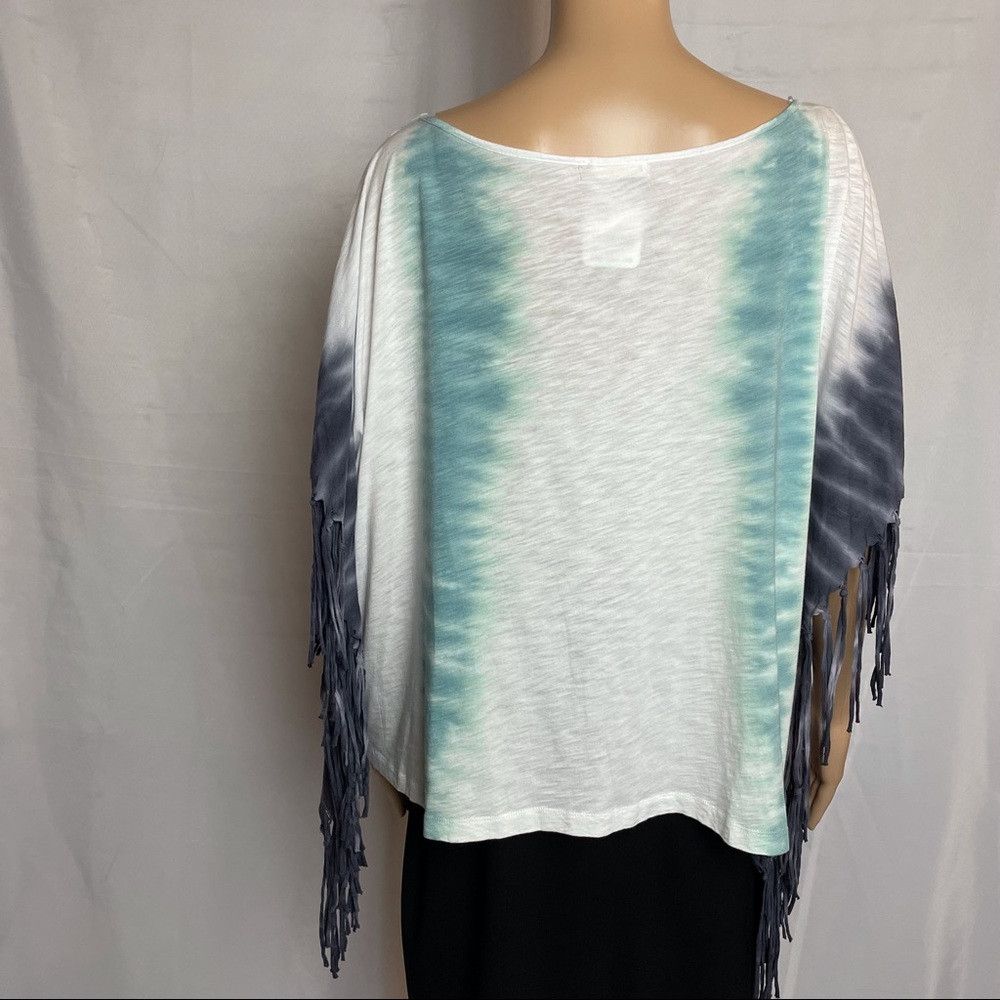 Free People NWT New $88 Free People Movement Fringe Top Poncho Tie Dye Size M / US 6-8 / IT 42-44 - 5 Thumbnail