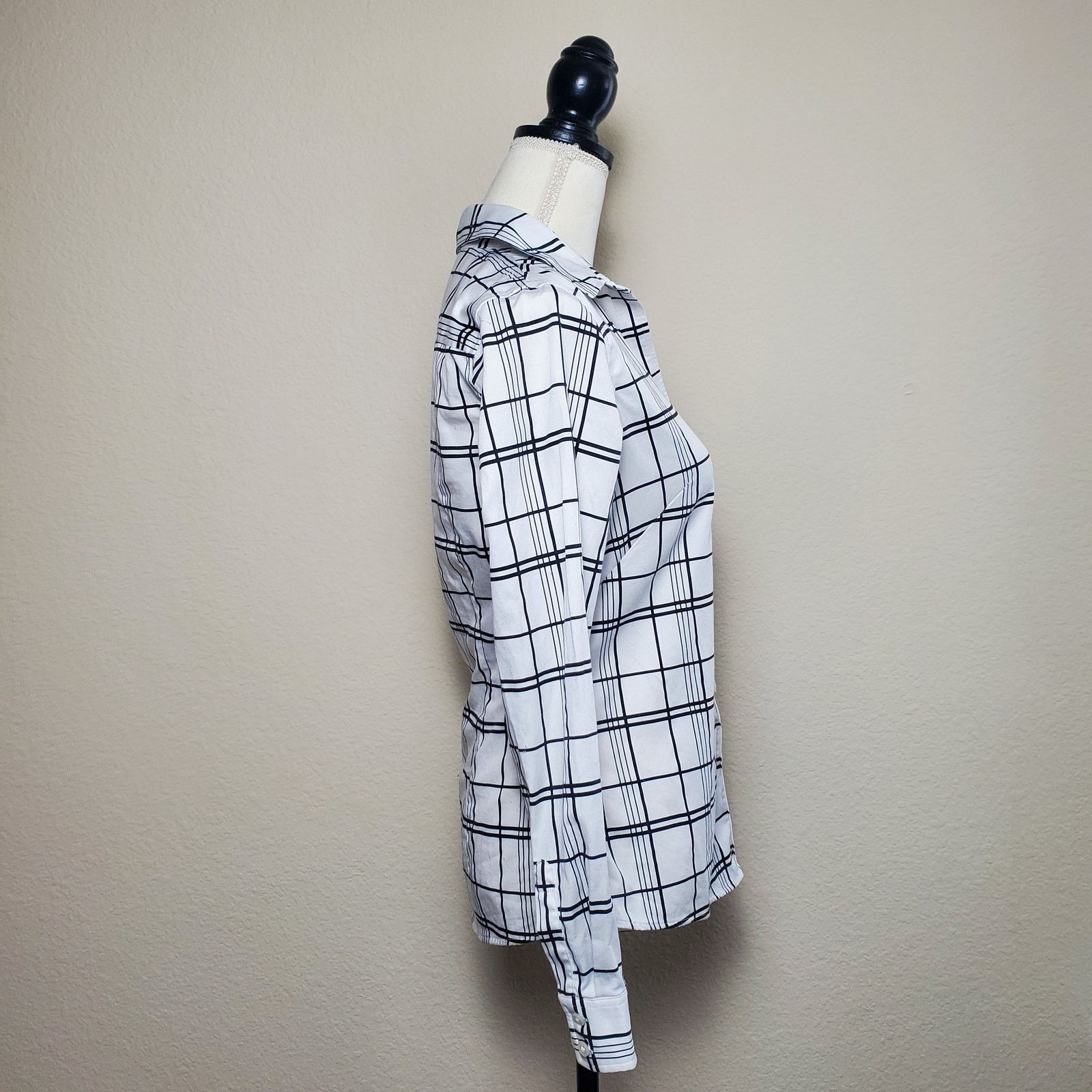J.Crew Banana Republic Plaid Blouse 6 Size M / US 6-8 / IT 42-44 - 4 Thumbnail