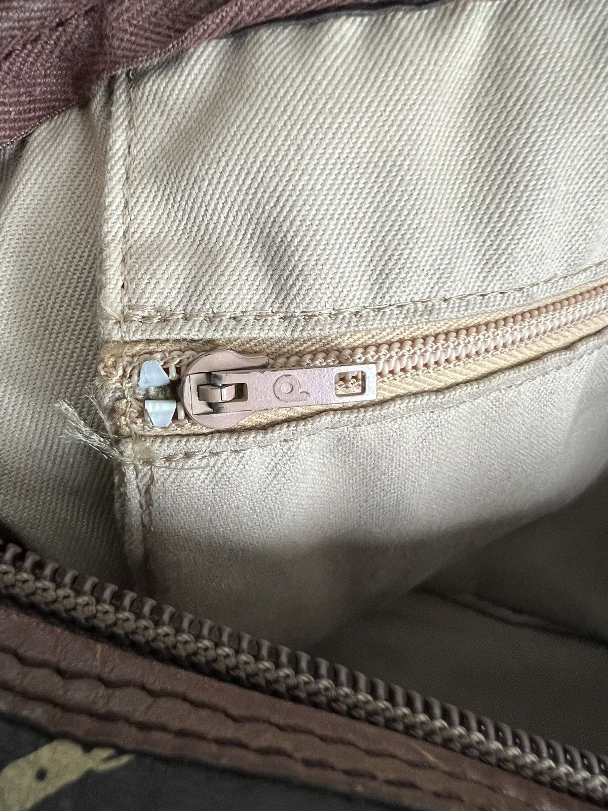 Genuine Leather × Longchamp × Vintage Vintage LONGCHAMP Boston Bag Riding Mark Jacquard Leather Size ONE SIZE - 12 Thumbnail