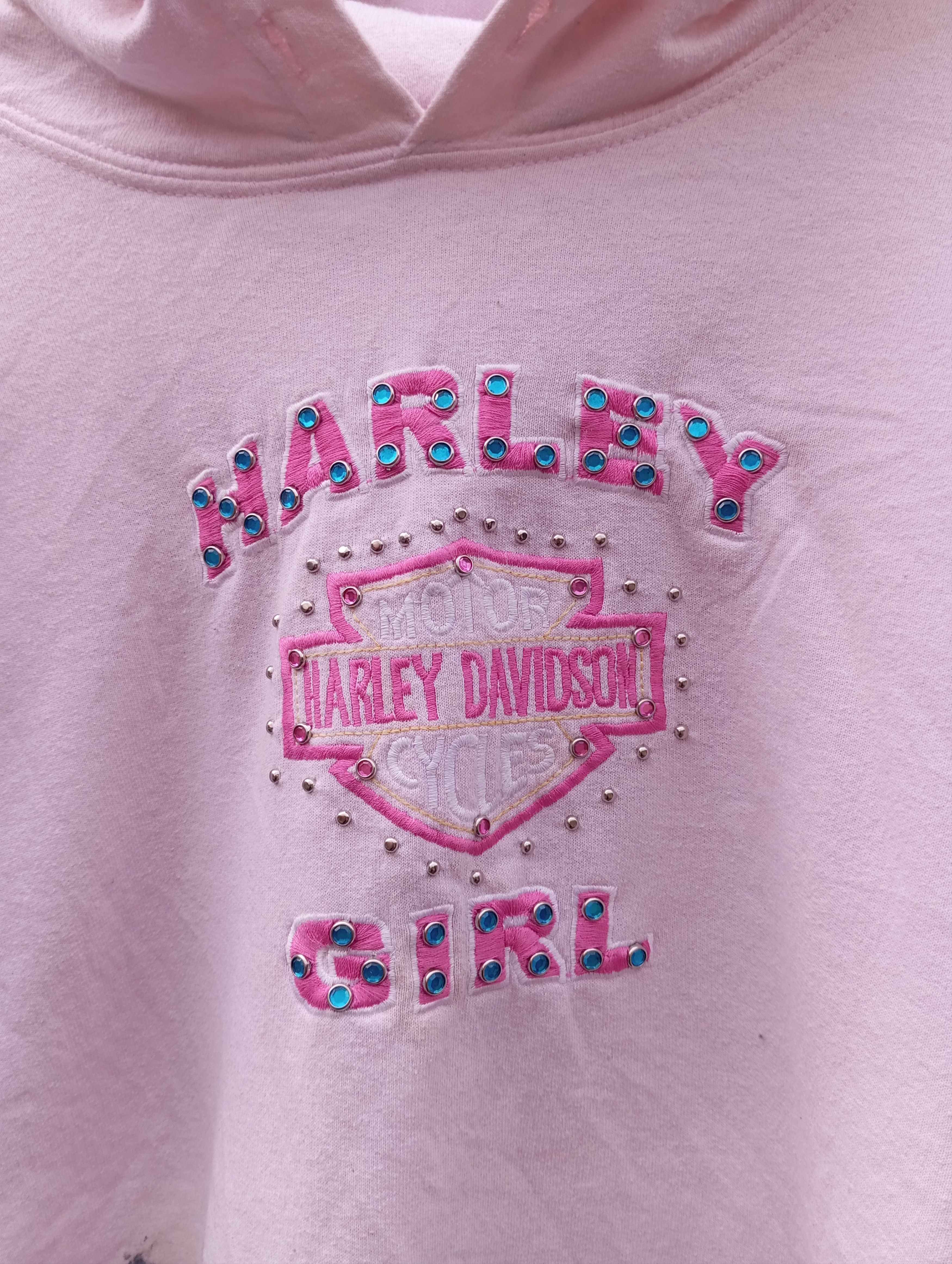 Harley Davidson × Vintage Vintage y2k Harley Davidson girl hoodie Size US XL / EU 56 / 4 - 6 Thumbnail