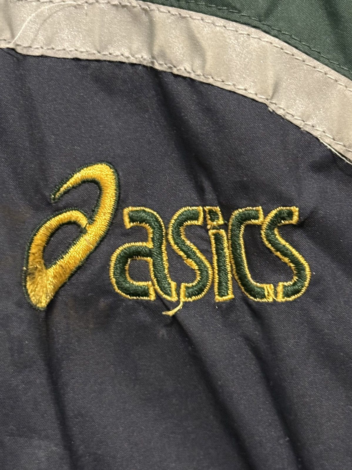 Asics × Vintage 90s Asics Windbreaker Jacket Size US L / EU 52-54 / 3 - 3 Thumbnail