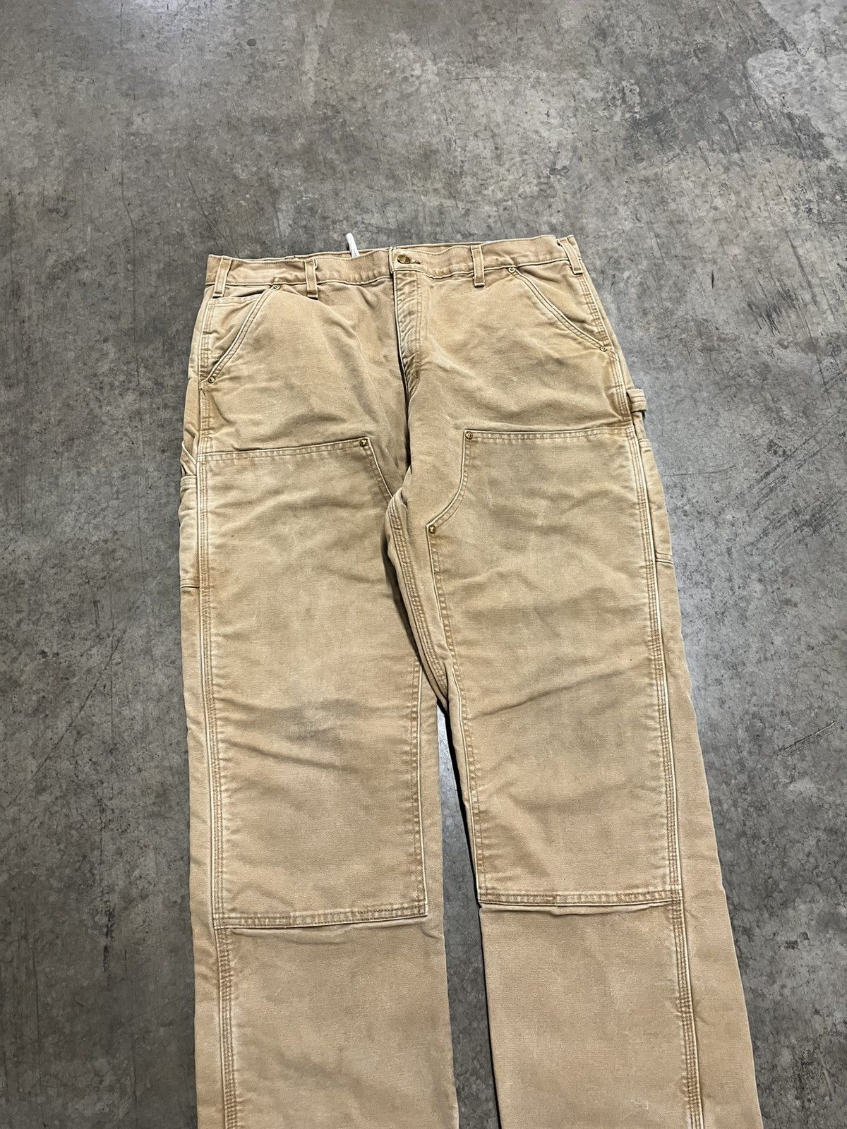 Carhartt × Vintage Carhartt double knee cargo pants skater baggy hype rare Size US 36 / EU 52 - 3 Thumbnail