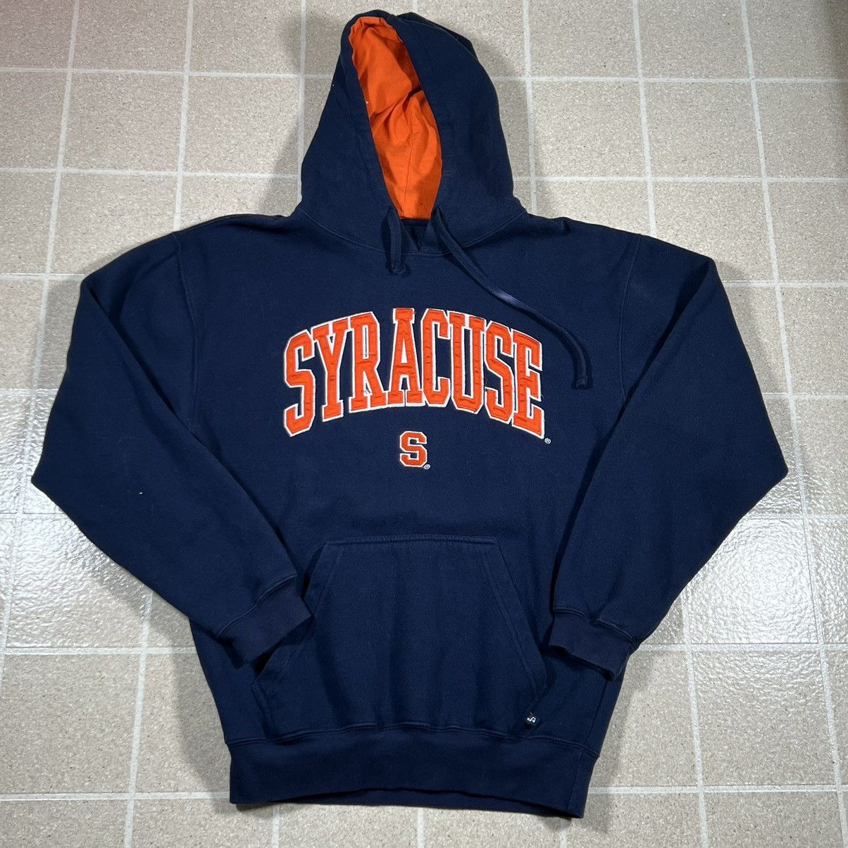 J. America × Vintage Blue Embroidered Stitched Syracuse Orange Hoodie Sweatshirt Size US L / EU 52-54 / 3 - 1 Thumbnail
