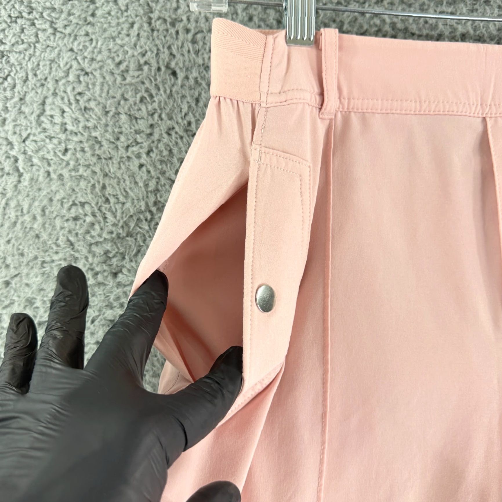 Athleta Athleta Vienna Cargo Pant Womens Pink Wide Leg High-Rise Lightweight Size 6 Size 28" / US 6 / IT 42 - 3 Thumbnail