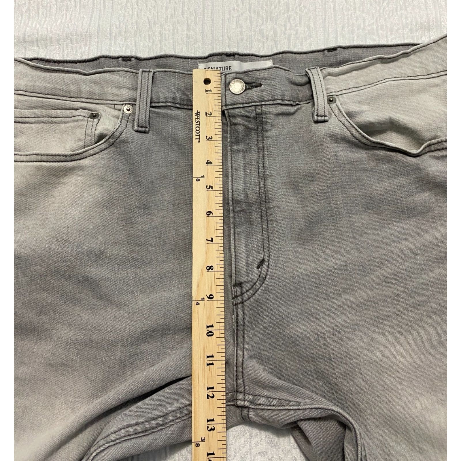 Levi's Levi's Signature S37 Slim Jeans Mens 40x30 Gray 5-Pocket Denim Jeans Slim Size US 40 / EU 56 - 6 Thumbnail
