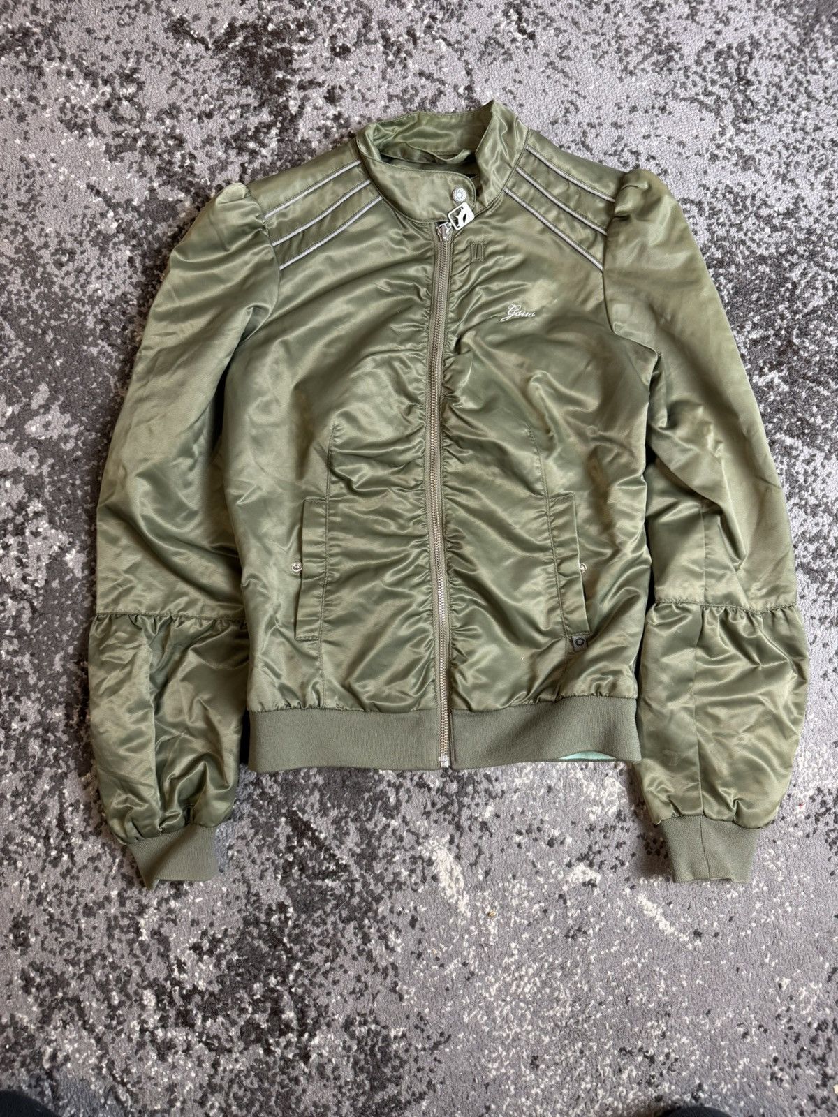 GSUS Sindustries × Japanese Brand × Vintage Vintage Y2K Gsus Sindustries Avantga Flat Head Stork Bomber Size US S / EU 44-46 / 1 - 1 Thumbnail