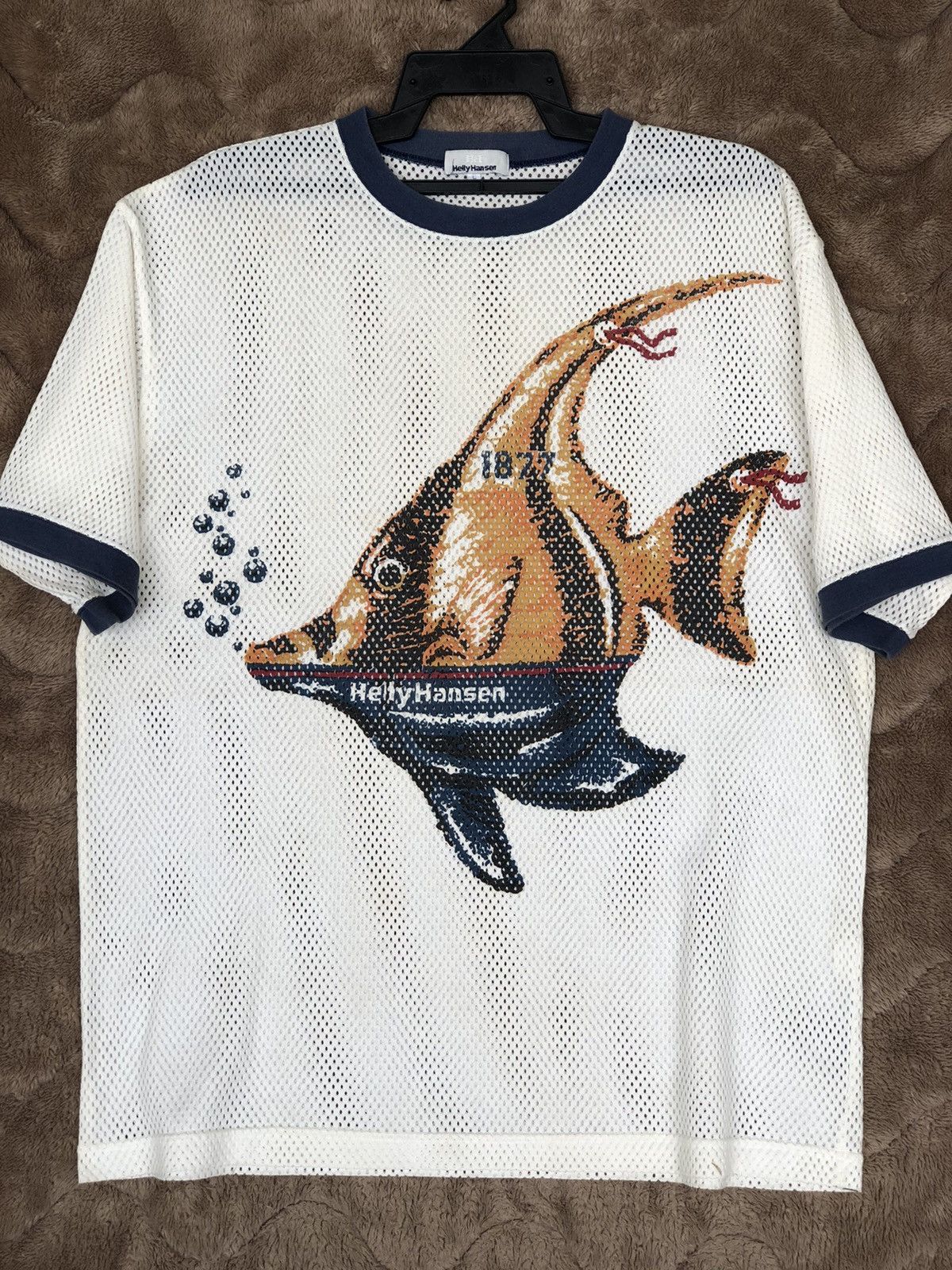 Helly Hansen Vintage Helly Hansen Big Print Mesh Tee Size US XL / EU 56 / 4 - 1 Thumbnail