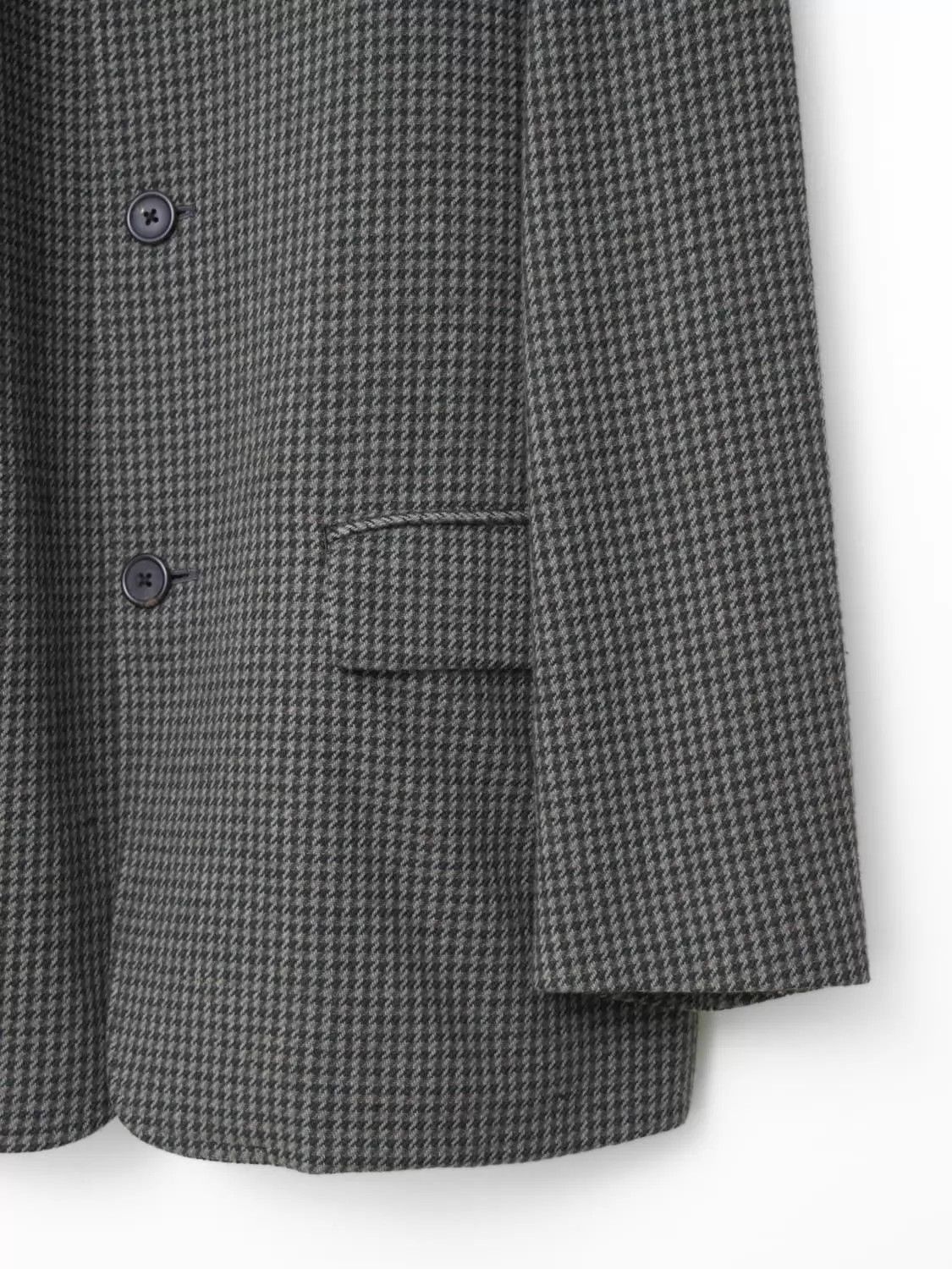 Yohji Yamamoto Yohji Yamamoto Vtg Houndstooth Deep Olive Overcoat Size US M / EU 48-50 / 2 - 5 Thumbnail
