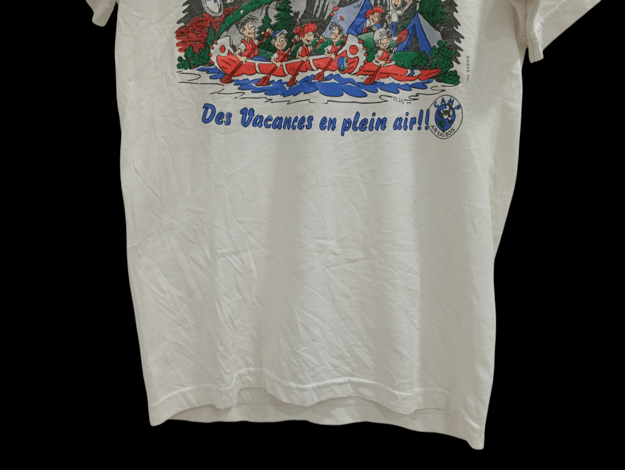 Fruit Of The Loom × Vintage 🔥🔥Vintage 90s Camp Air - Eau Bois T-Shirt Size US S / EU 44-46 / 1 - 16 Thumbnail
