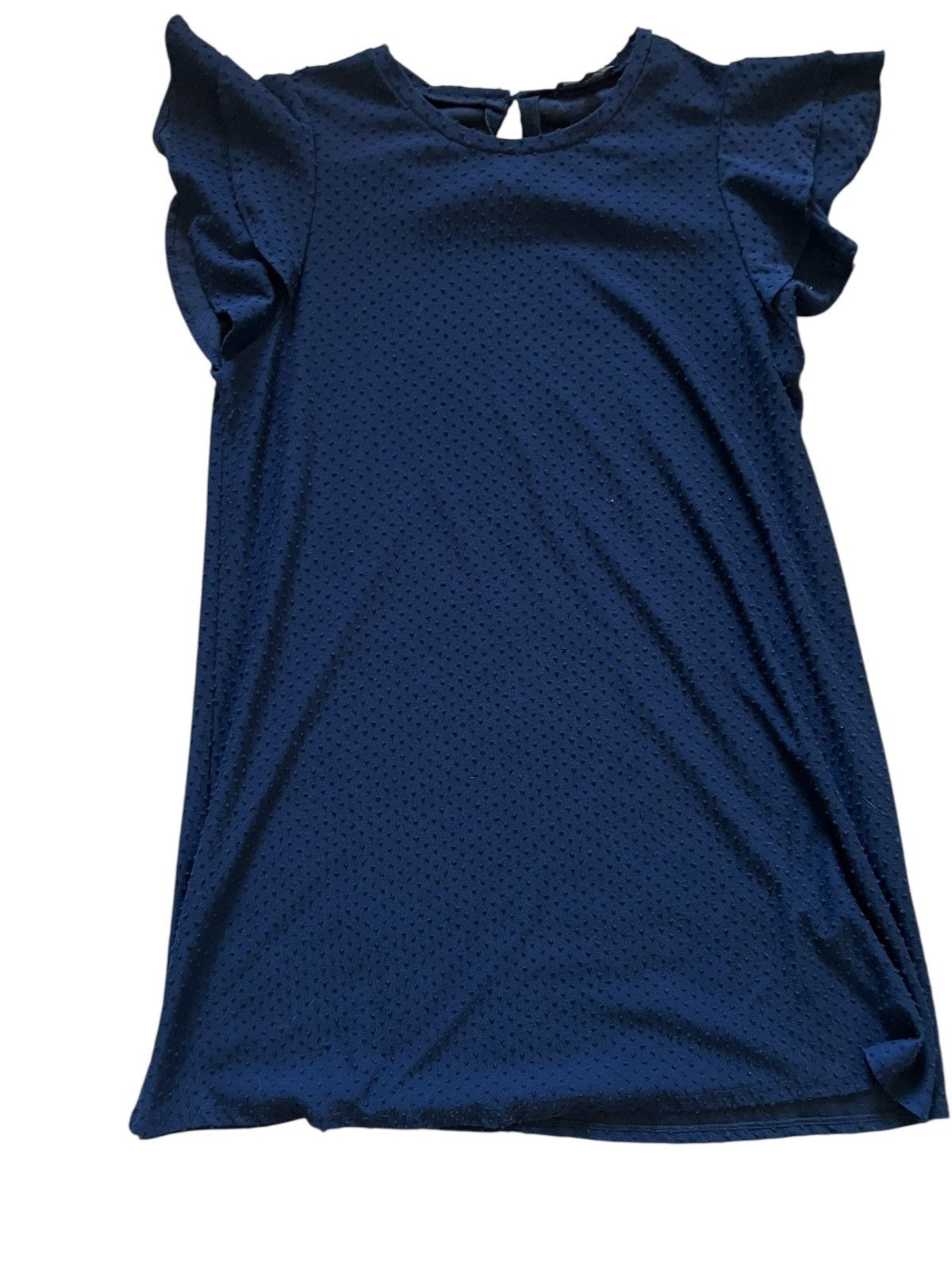 Adrianna Papell Adrianna Papell Navy Textured Mini Shift Dress | XLarge Size XL / US 12-14 / IT 48-50 - 1 Thumbnail