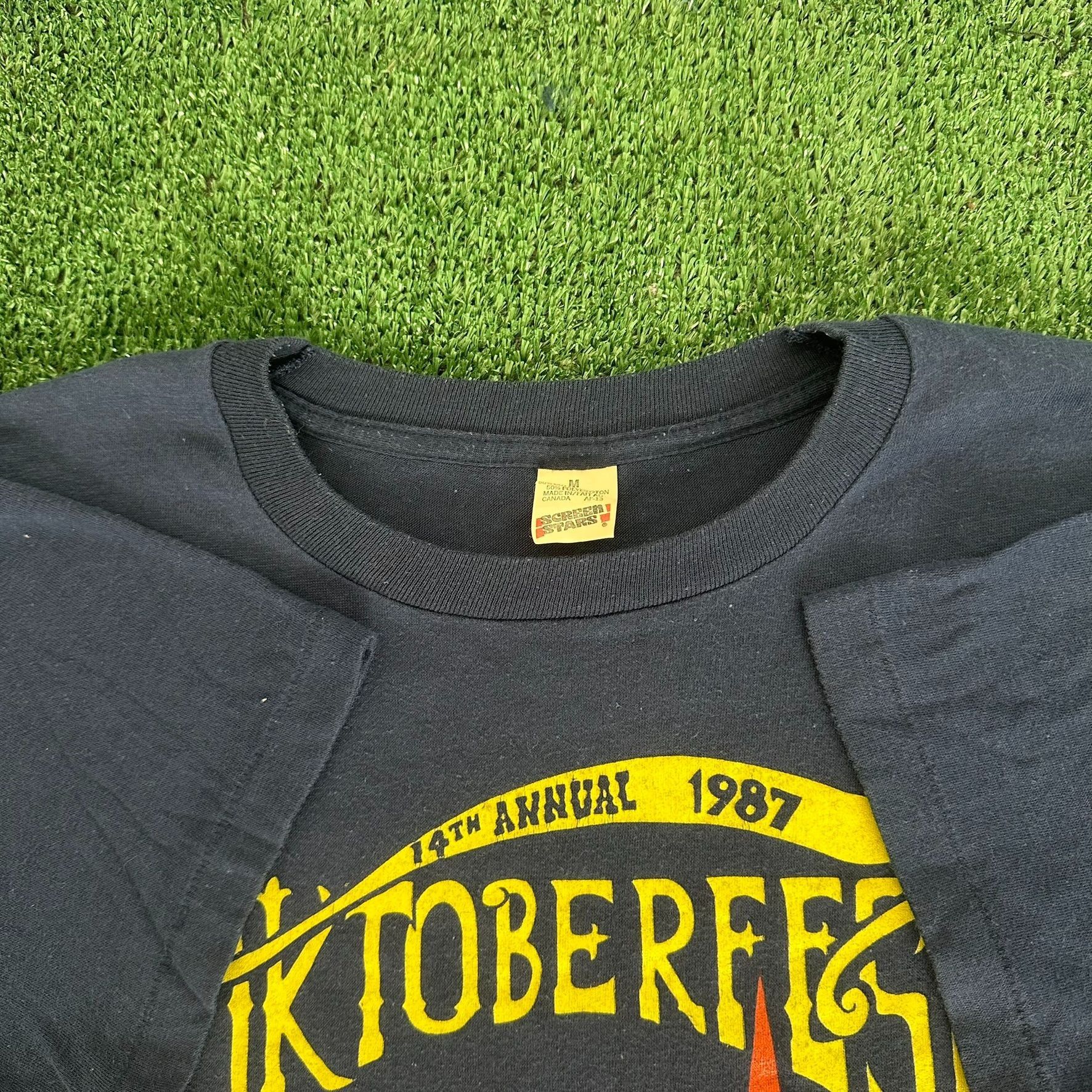 Vintage Vintage 80s Oktoberfest T-Shirt New Brunswick Screen Stars Size US M / EU 48-50 / 2 - 3 Thumbnail
