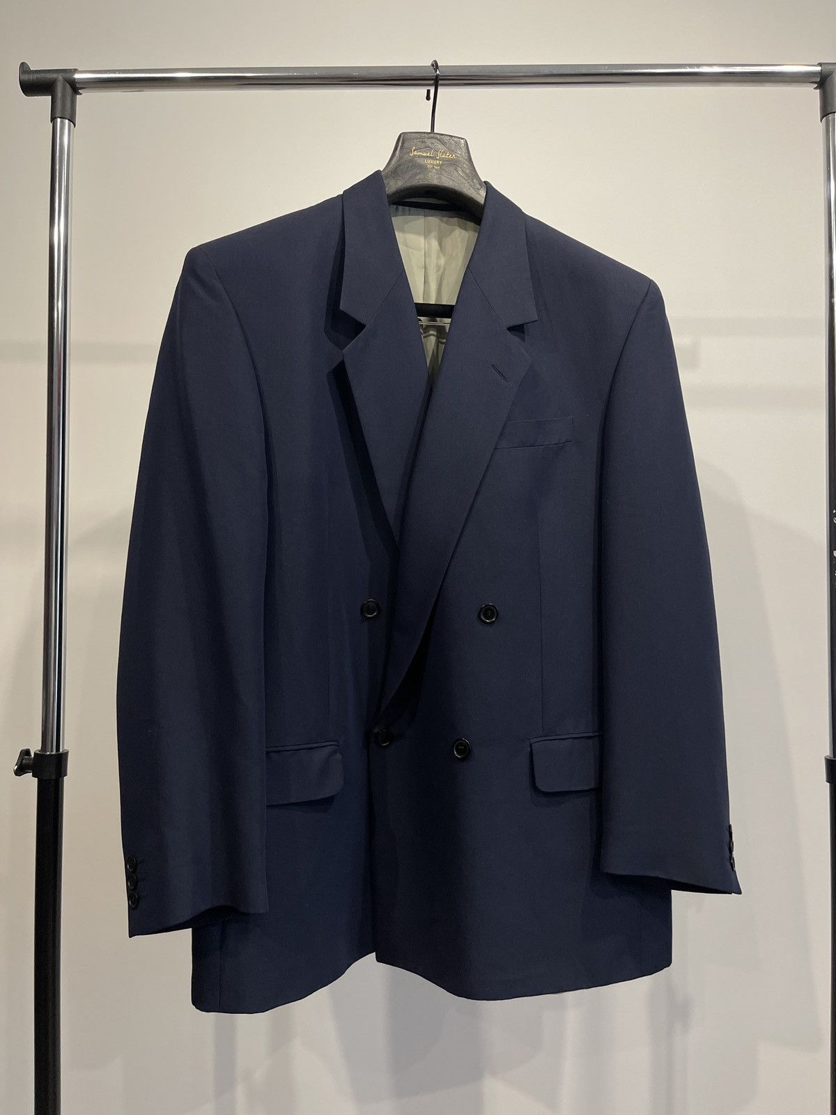 Vintage Vintage double-breasted blazer classic jacket sport coat Size 42R - 2 Thumbnail