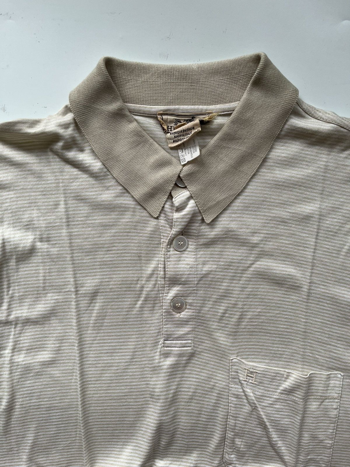 Hermes Vintage Hermes Poloshirt Size US M / EU 48-50 / 2 - 2 Thumbnail