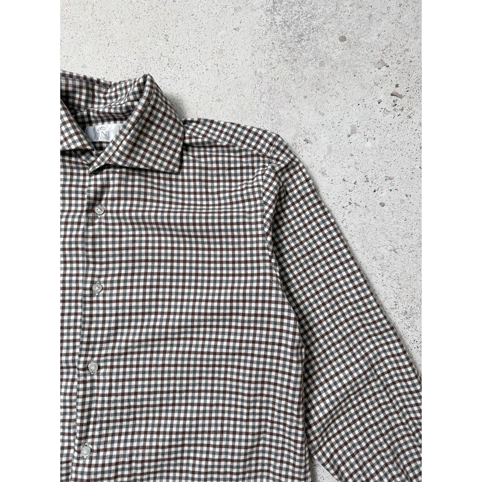 Designer Pina Parma Grandi & Rubinelli Check Shirt Size 41/16 Size US L / EU 52-54 / 3 - 7 Thumbnail