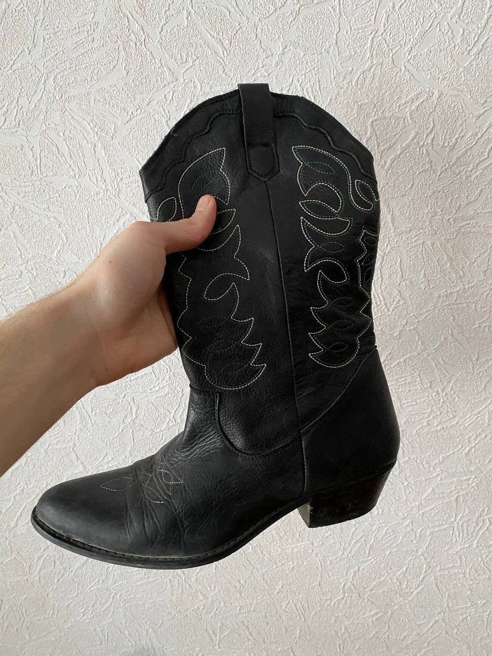 Vintage Vintage Spanish Leather Cowboy Western Boots Sz 39 Size US 9 / IT 39 - 7 Thumbnail