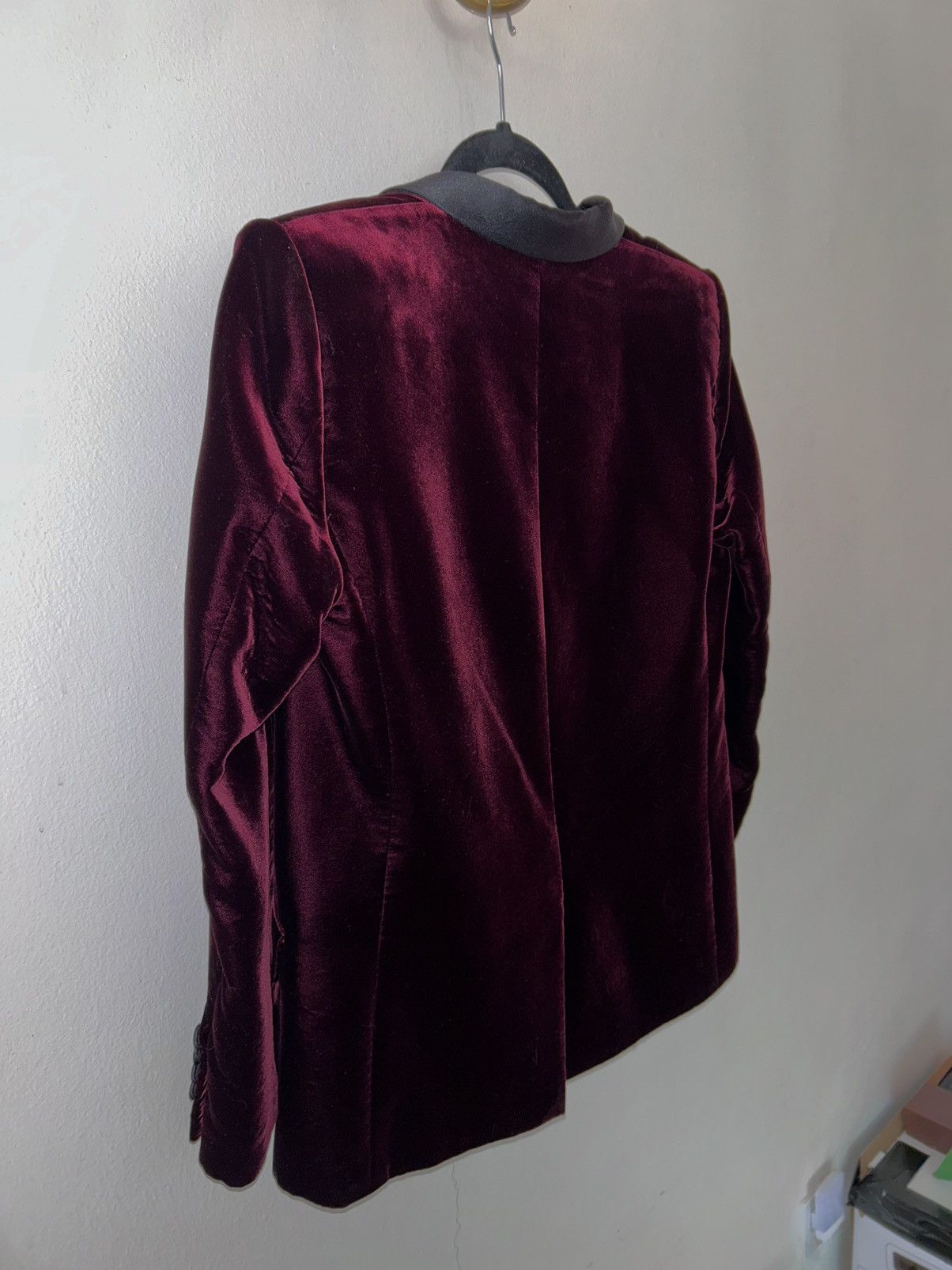 Hedi Slimane × Saint Laurent Paris × Yves Saint Laurent Saint Laurent Paris Velour/ Velvet Jacket Blazer F44 Italy 🇮🇹 Size US S / EU 44-46 / 1 - 2 Thumbnail