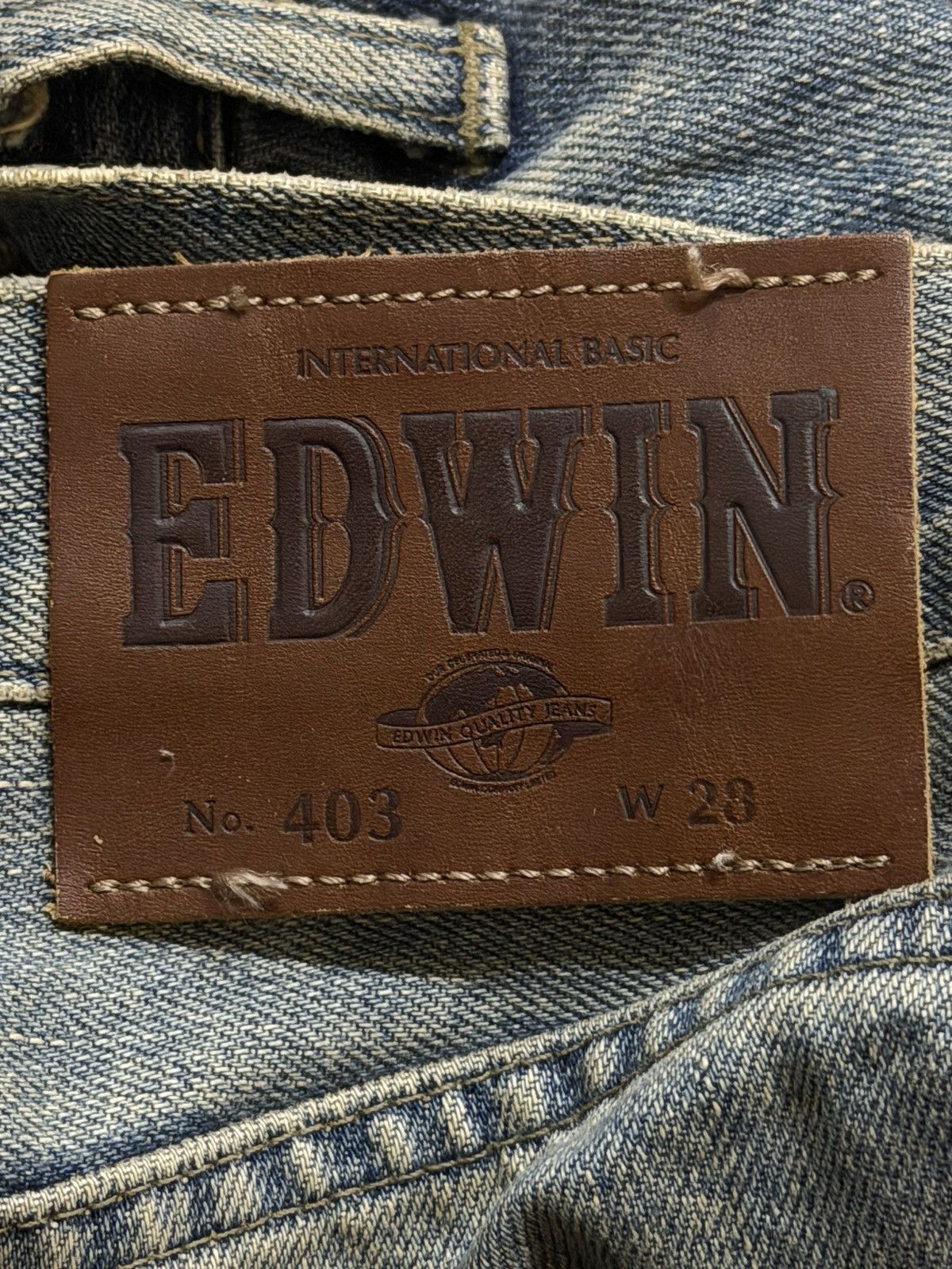Edwin Vintage 90s Edwin Blue Mud Wash Straight Leg Loose Jeans Size US 28 / EU 44 - 6 Thumbnail