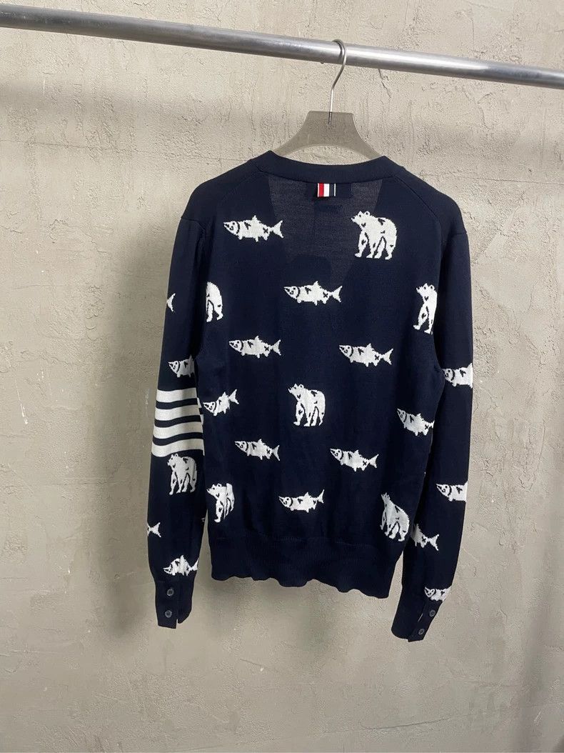Thom Browne Thom Browne size0 Tibetan blue and white four stripe wool k Size US XS / EU 42 / 0 - 2 Thumbnail