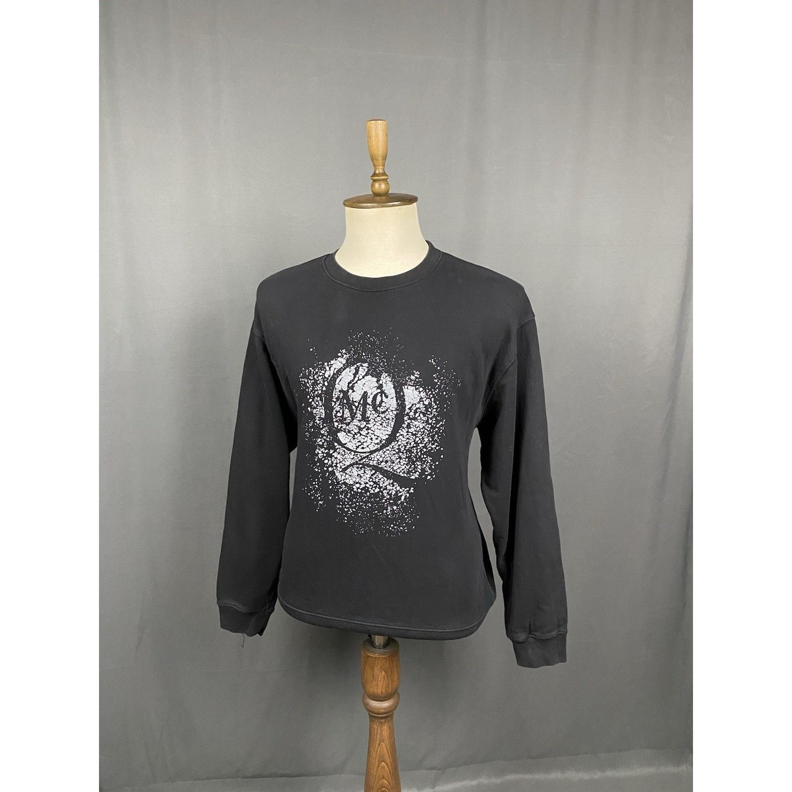 Alexander McQueen Alexander McQueen Big Logo Men's Black Crewneck Sweater Size Size US L / EU 52-54 / 3 - 4 Thumbnail