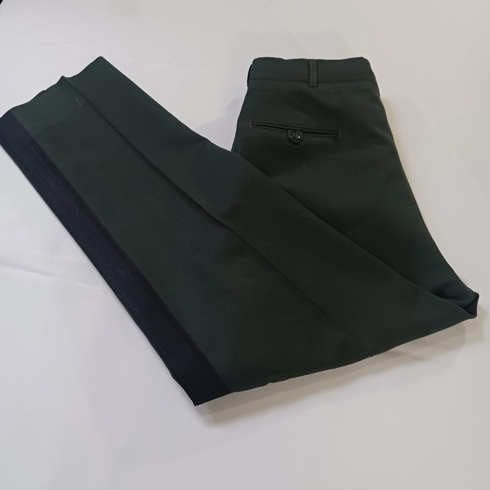 Designer Tennessee Apparel Men 34S Poly/Wool Serge Army Green Trouser Size ONE SIZE - 1 Thumbnail