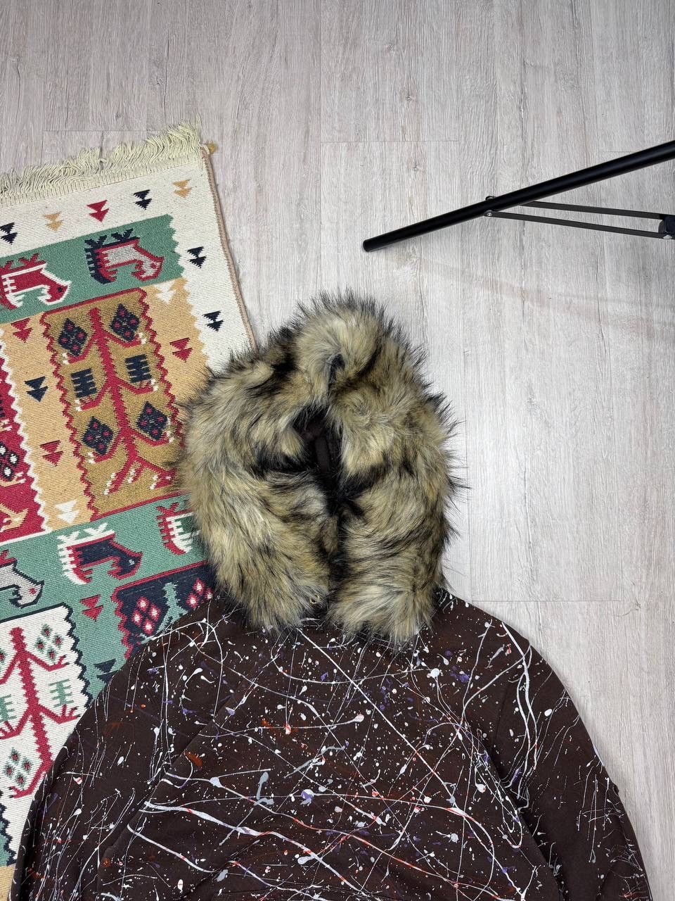 Carhartt × Japanese Brand × Vintage Vintage Carhartt Custom Gallery Dept Style Fur Y2K Hoodie Size US M / EU 48-50 / 2 - 4 Thumbnail