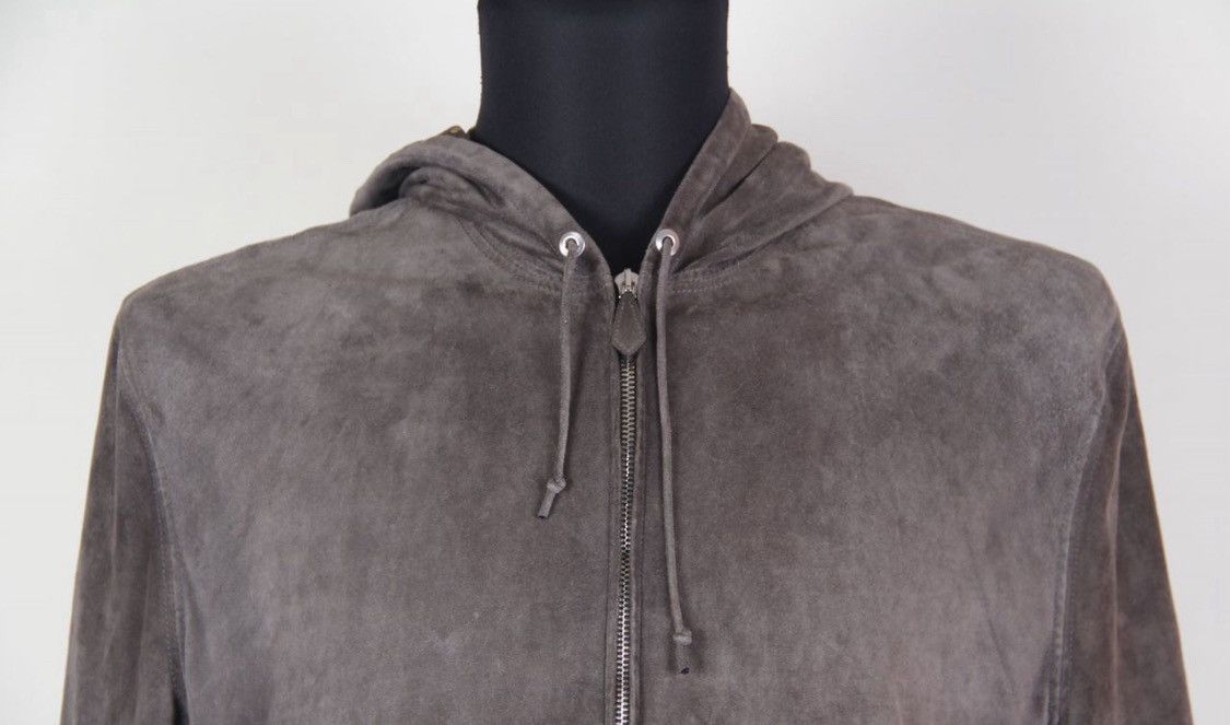 Hermes Hermes Spring 2008 Runway Leather Suede Hoody Bomber Jacket Size US L / EU 52-54 / 3 - 5 Thumbnail