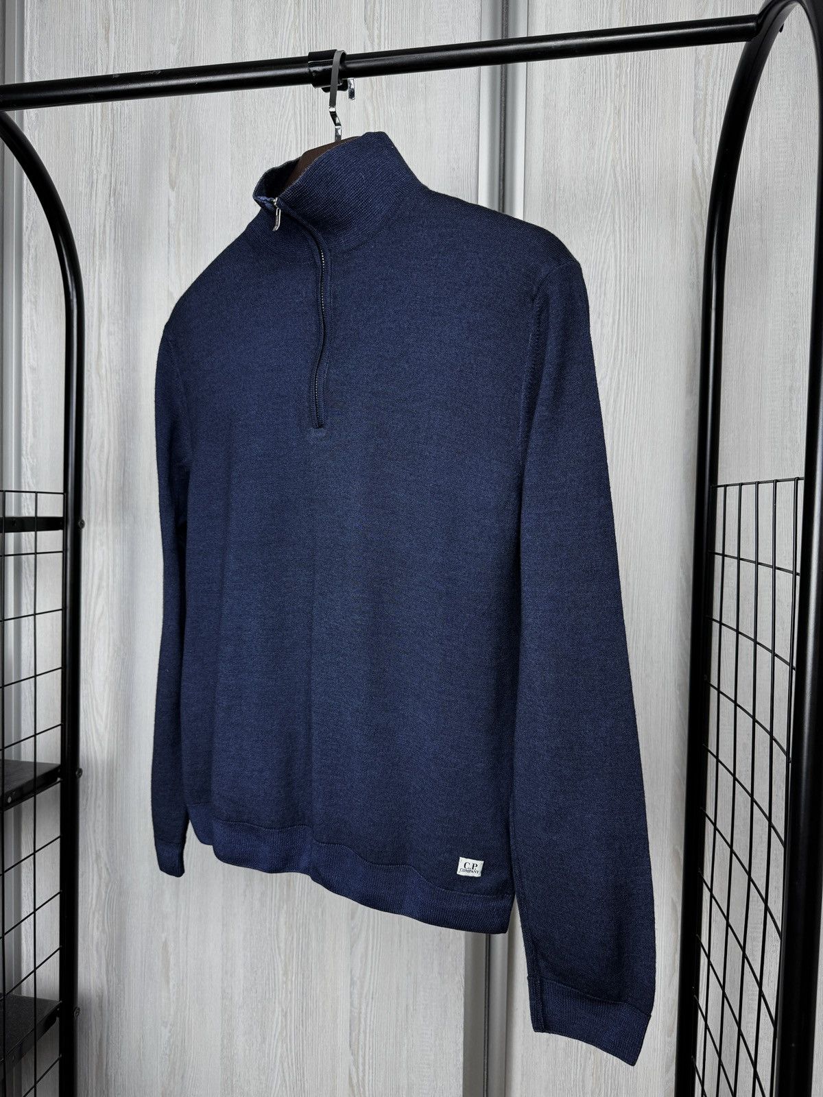 C.P. Company C.P. Company blue knitted 1/4 zip pullover japan sweater Size US S / EU 44-46 / 1 - 7 Thumbnail