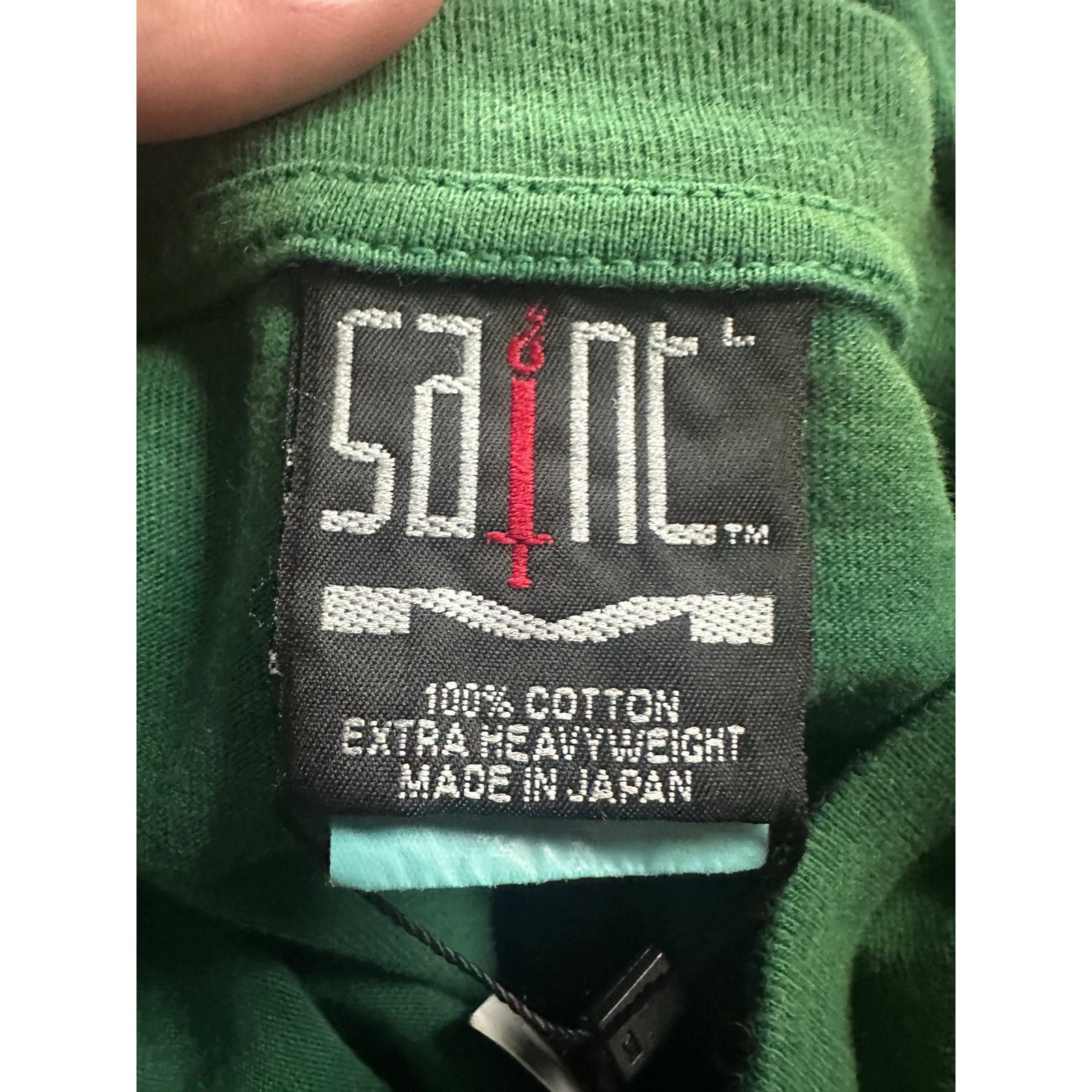Saint Michael Saint Mxxxxxx L/S Tee Green Creation Gift Large Used Size US L / EU 52-54 / 3 - 3 Thumbnail