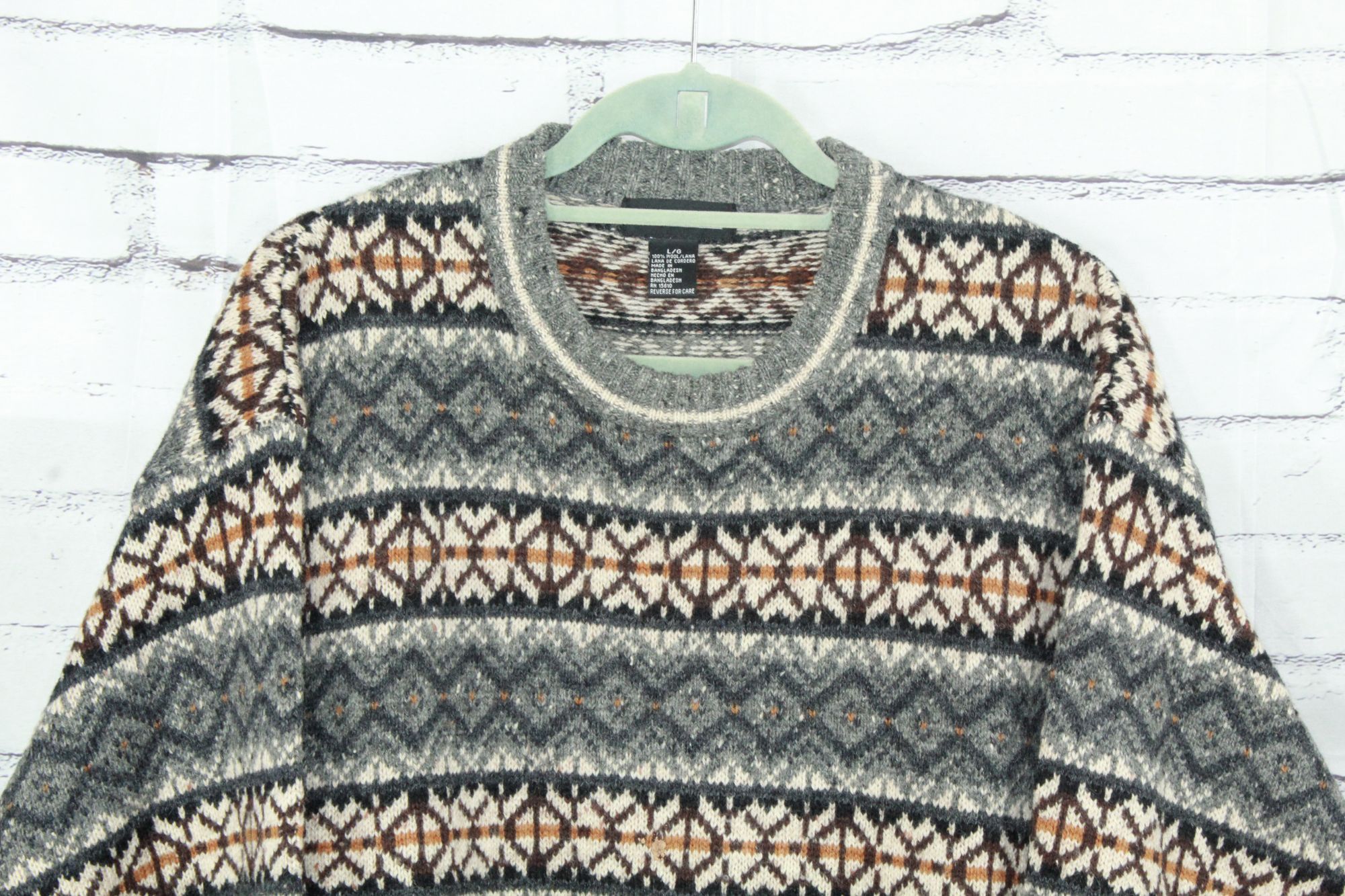 Jantzen Vintage Jantzen Wool Fair Isle Sweater Mens Size L Size US L / EU 52-54 / 3 - 2 Thumbnail