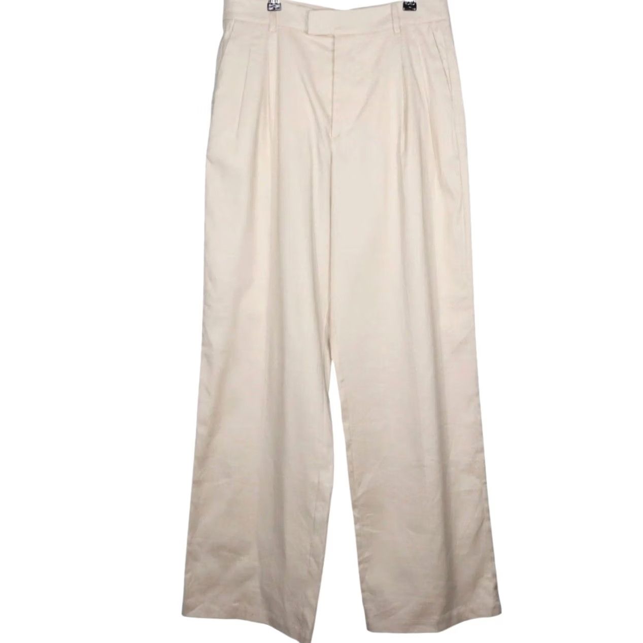 Rails Rails Womens Pants Sz 10 Marine Sand Linen Blend Wide Leg Career Office Dress Pants Beige 32 In Inseam 29 Waist Womens Size 32" / US 10 / IT 46 - 2 Thumbnail
