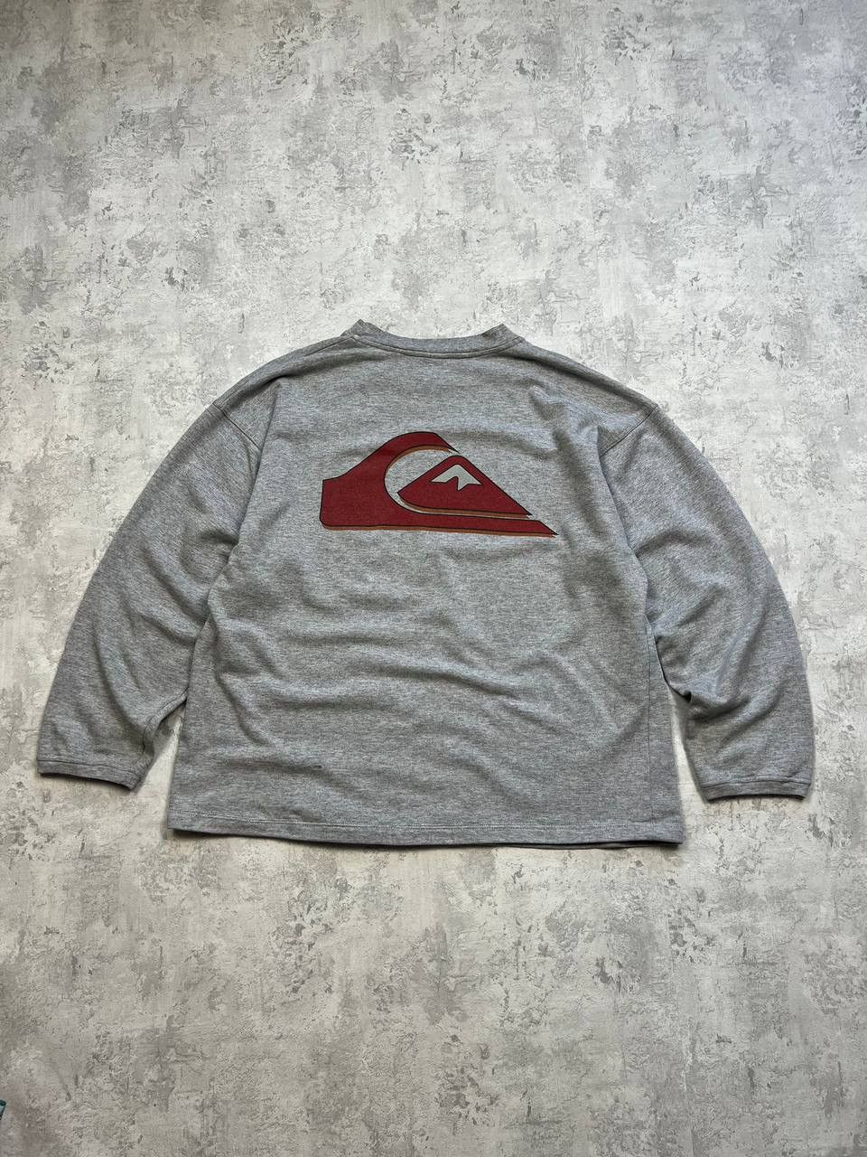 Quiksilver Vintage Quiksilver Gray Sweatshirt Big Logo Size US XL / EU 56 / 4 - 6 Thumbnail
